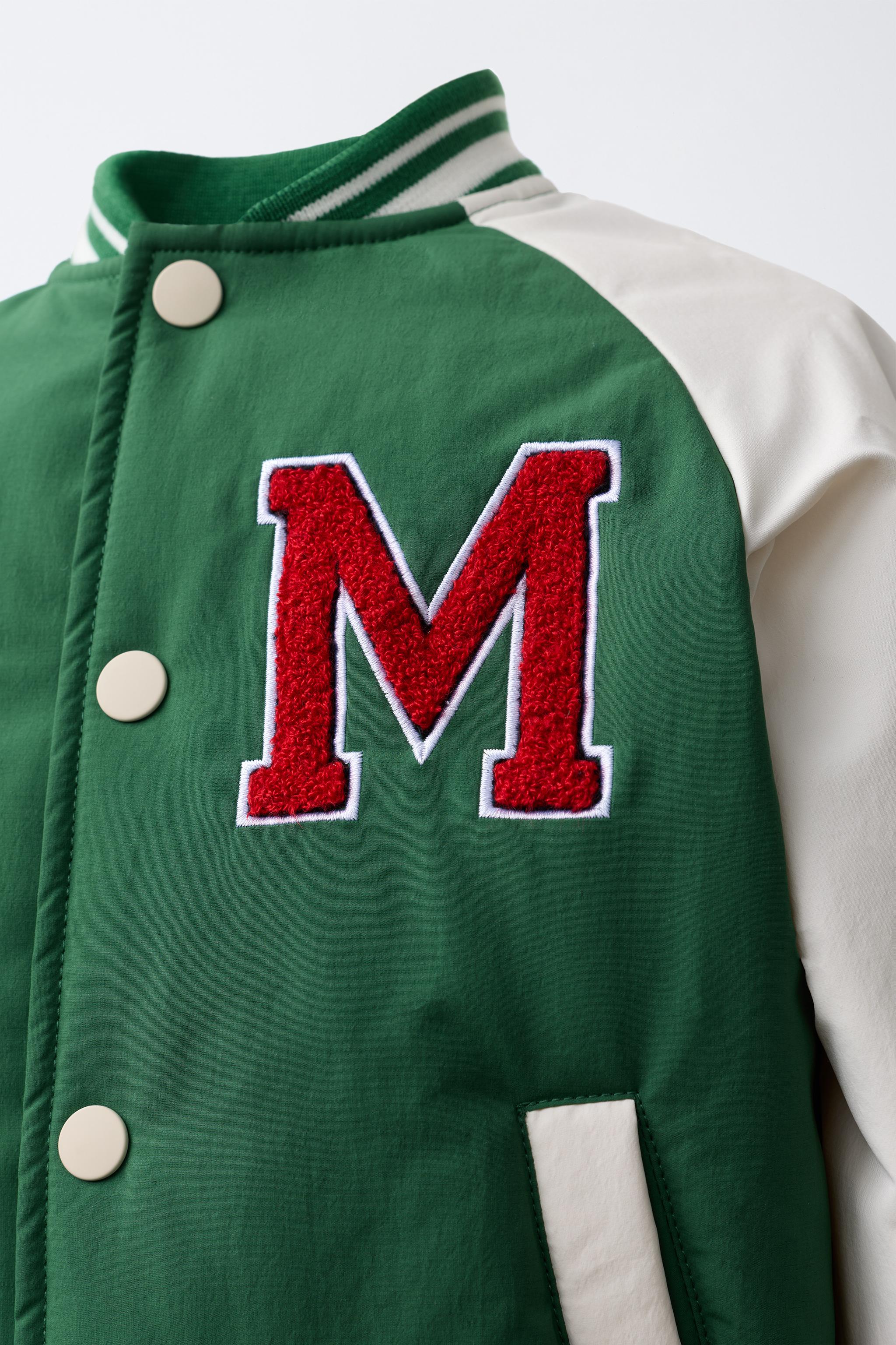 EMBROIDERED VARSITY BOMBER JACKET