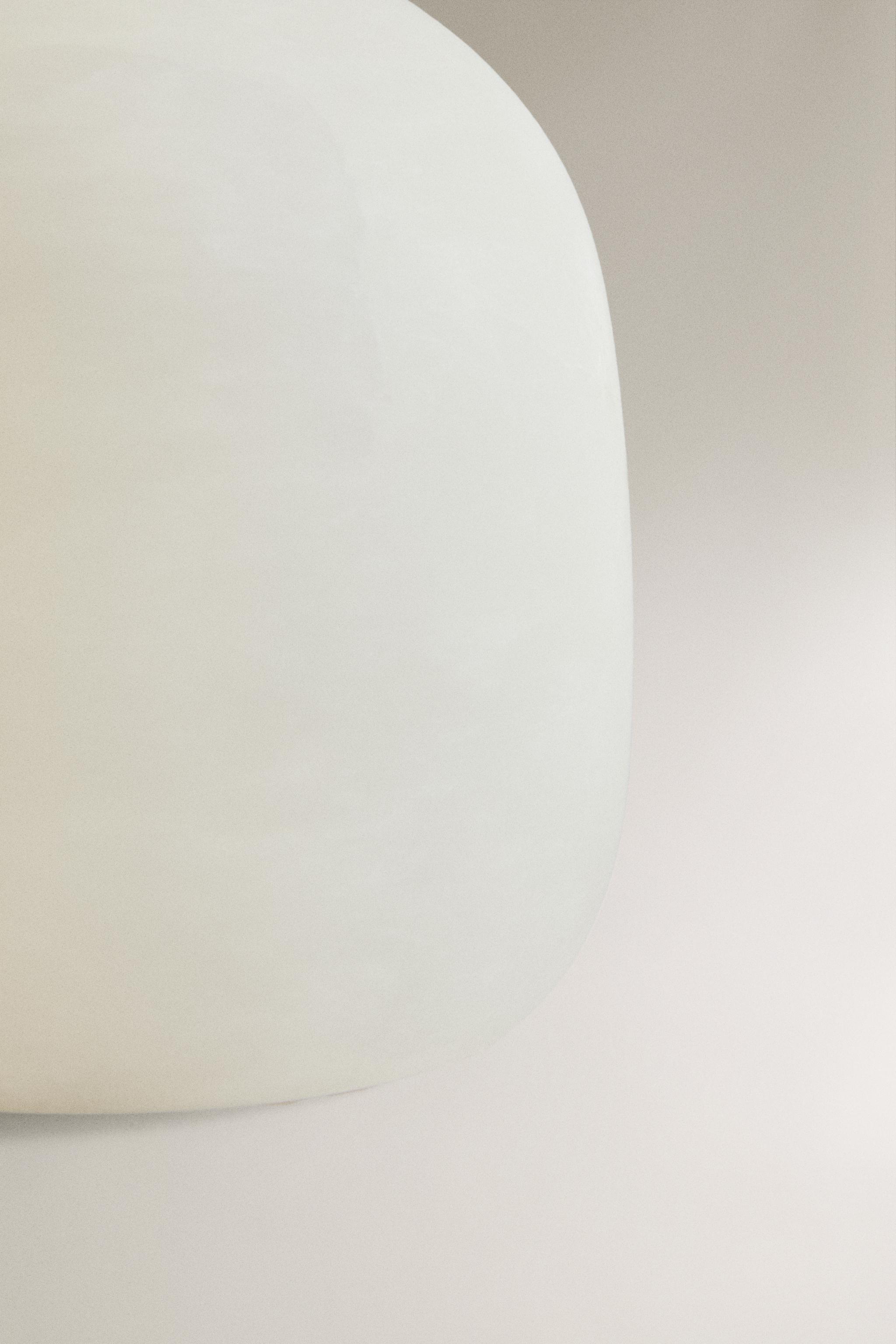 ALABASTER SEMI-OVAL TABLE LAMP