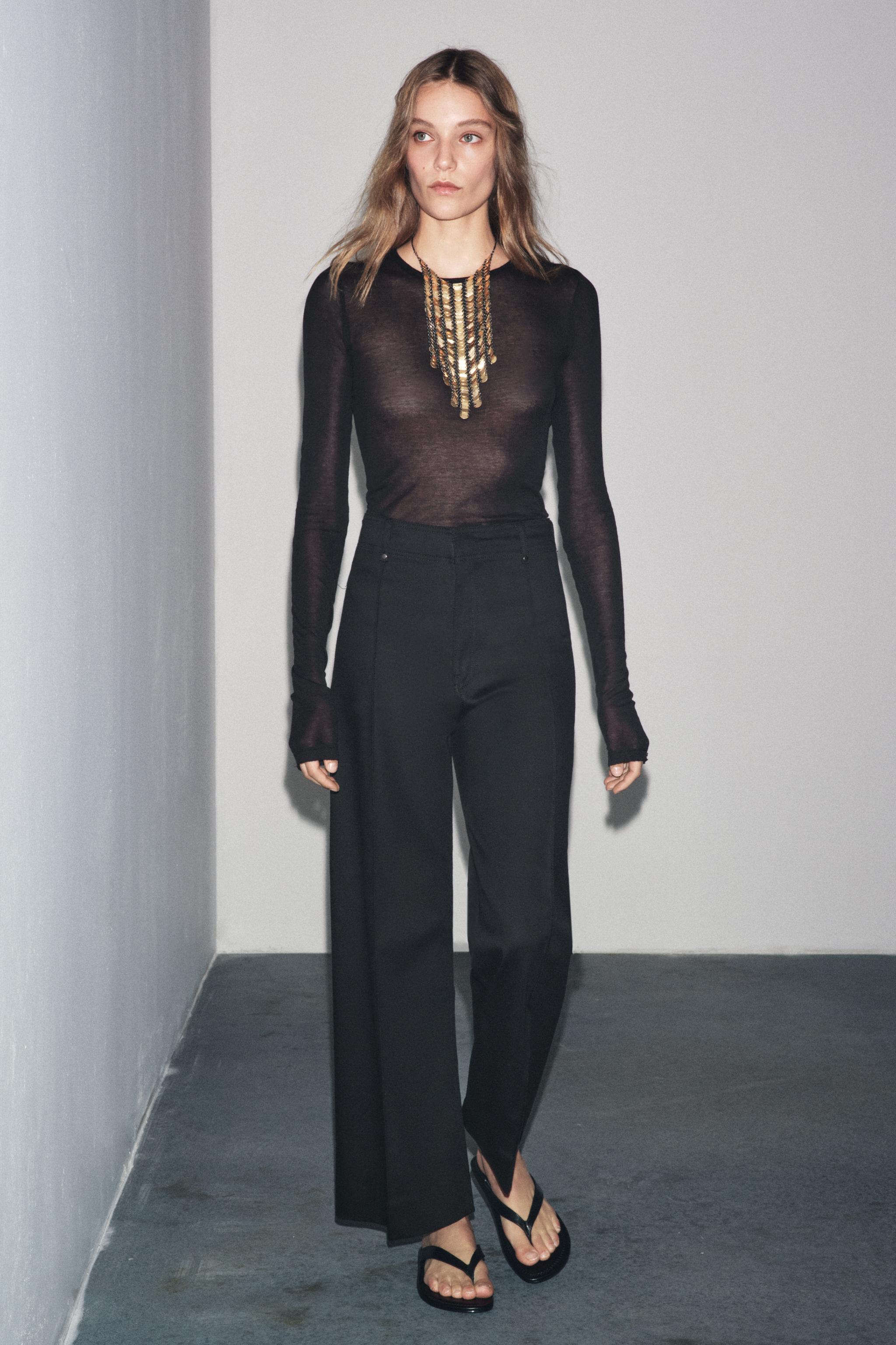 ZW COLLECTION HIGH WAIST WIDE LEG JEANS