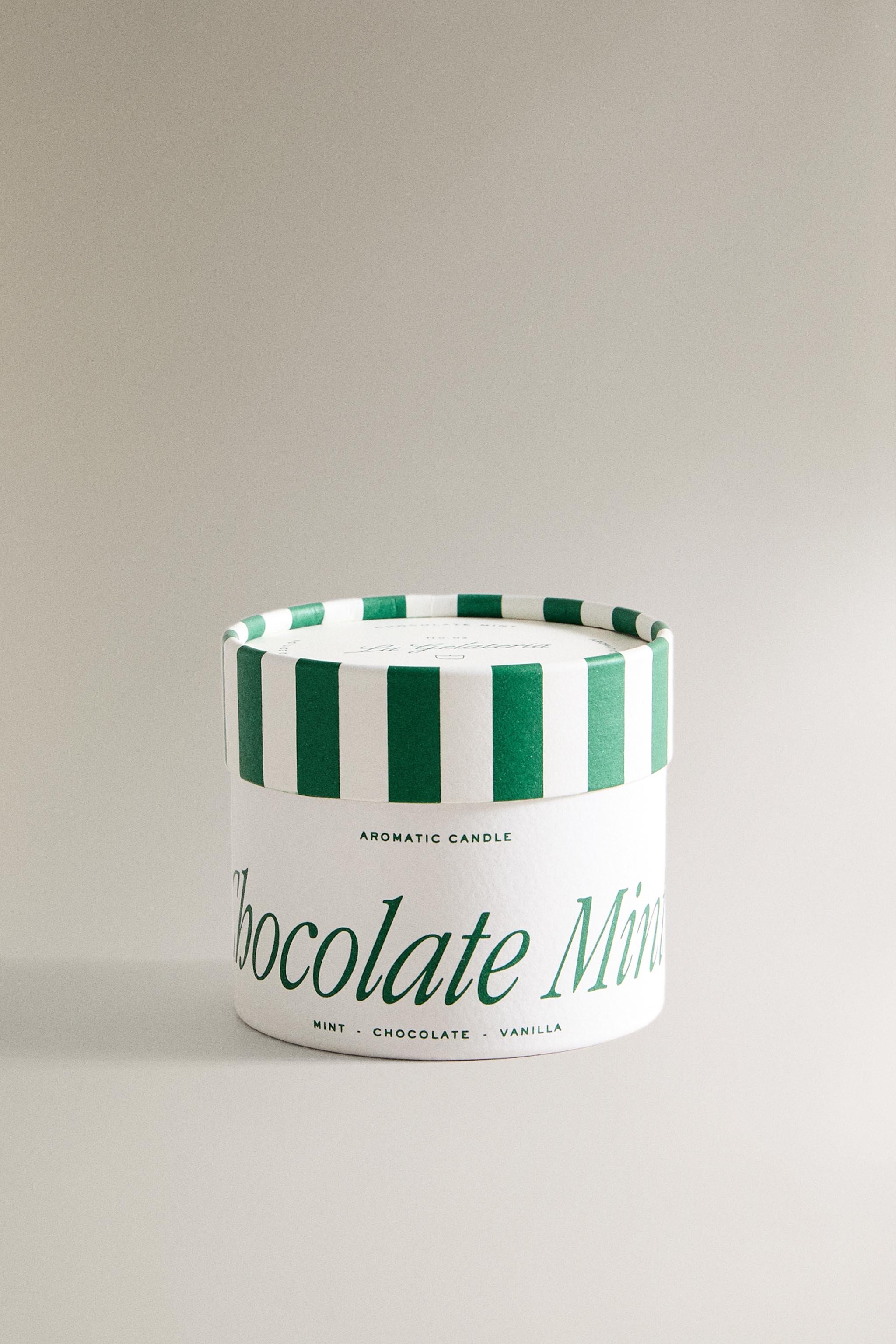 (150 G) CHOCOLATE MINT SCENTED CANDLE