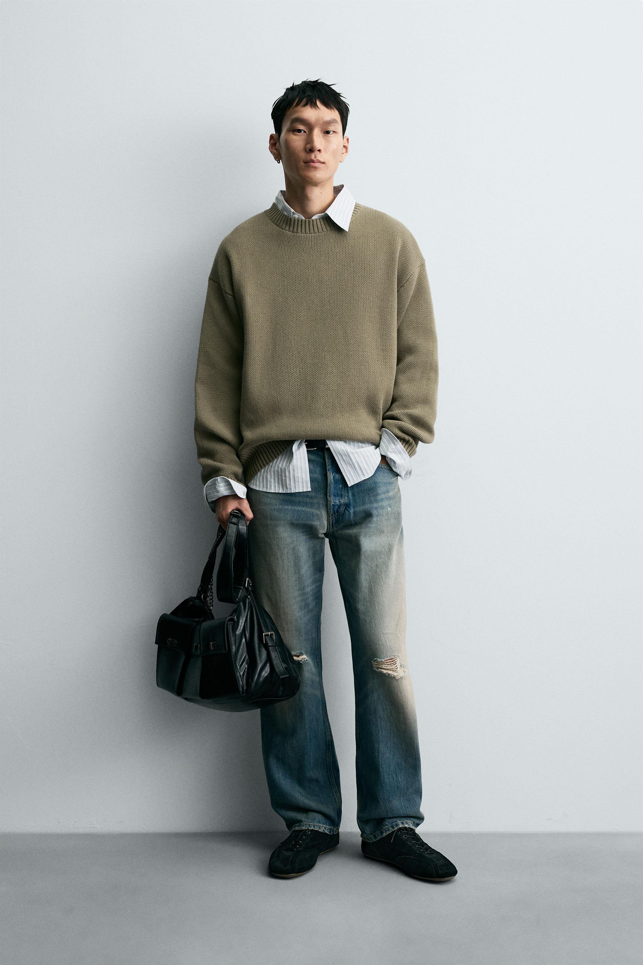 COTTON TEXTURE SWEATER