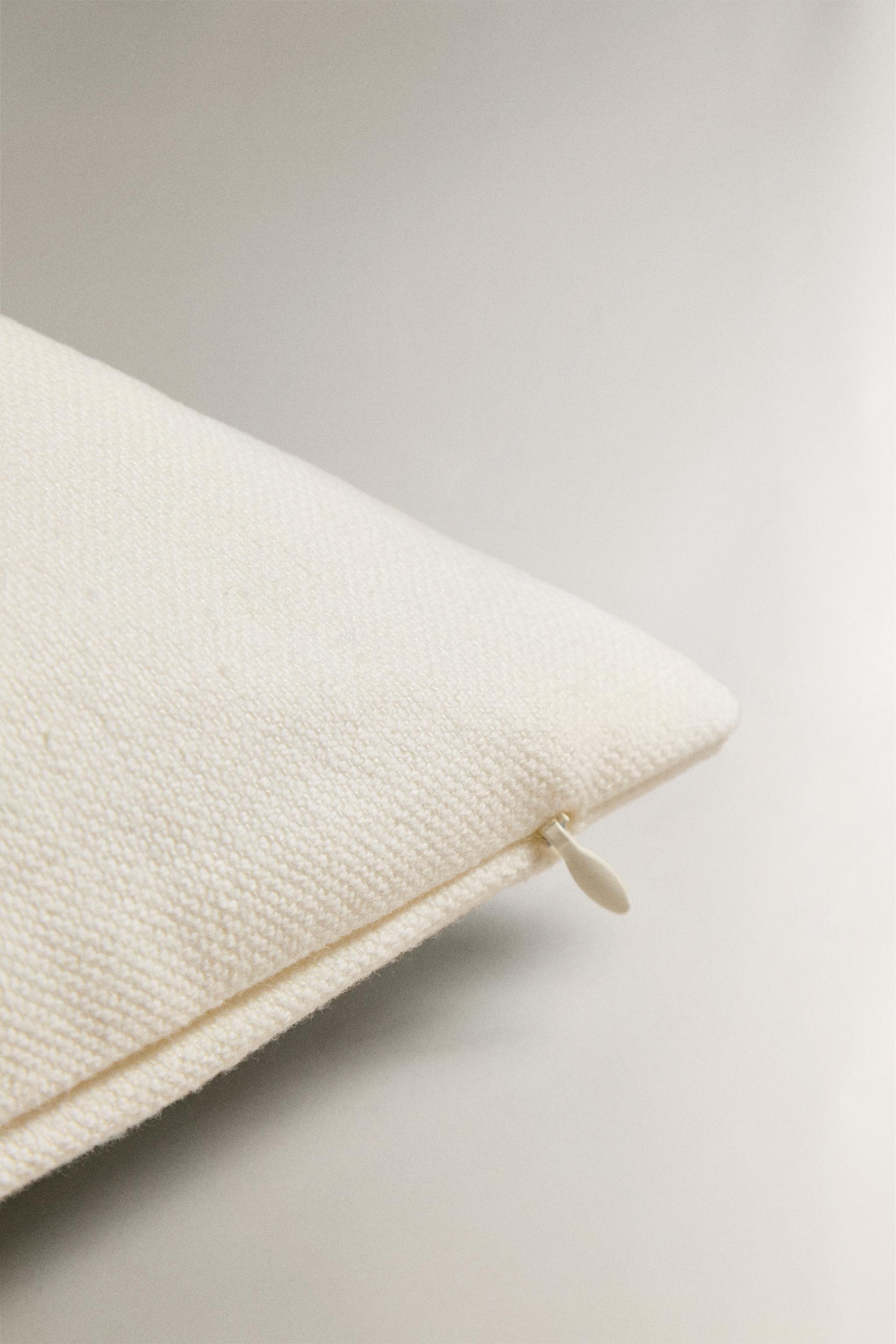 PLAIN LINEN THROW PILLOW COVER