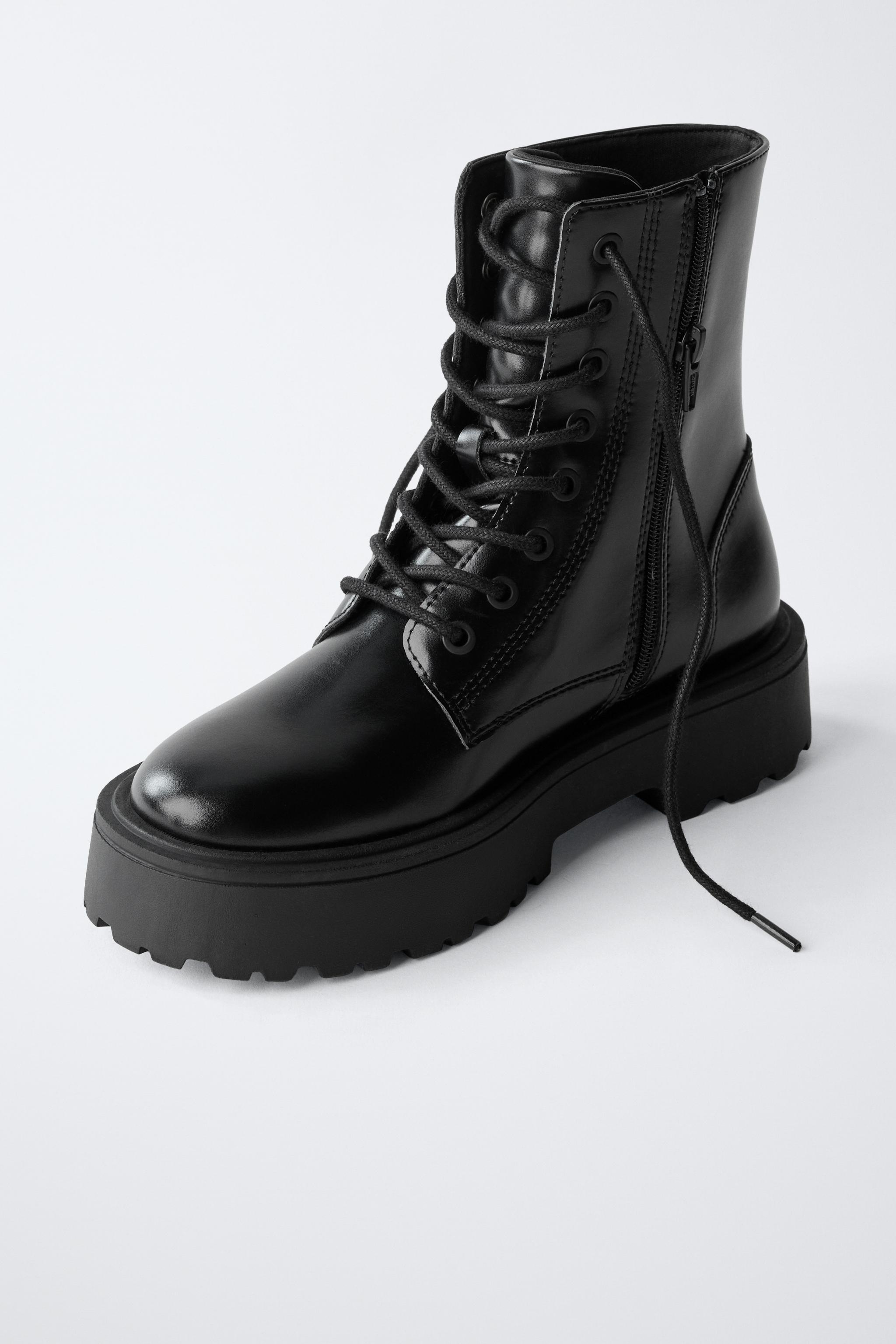 LACE-UP ANKLE BOOTS