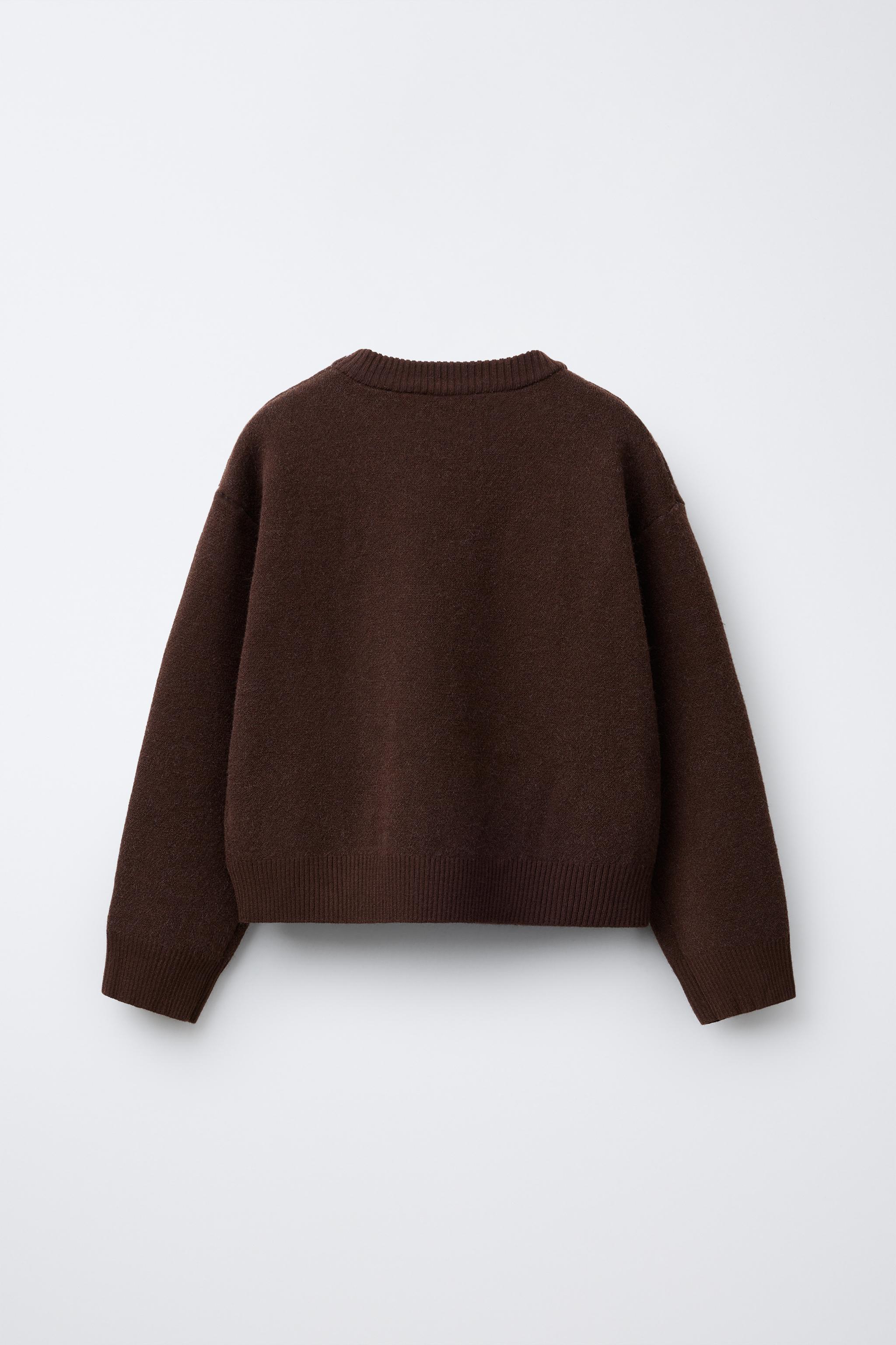 DIAMOND AND BOW KNIT SWEATER