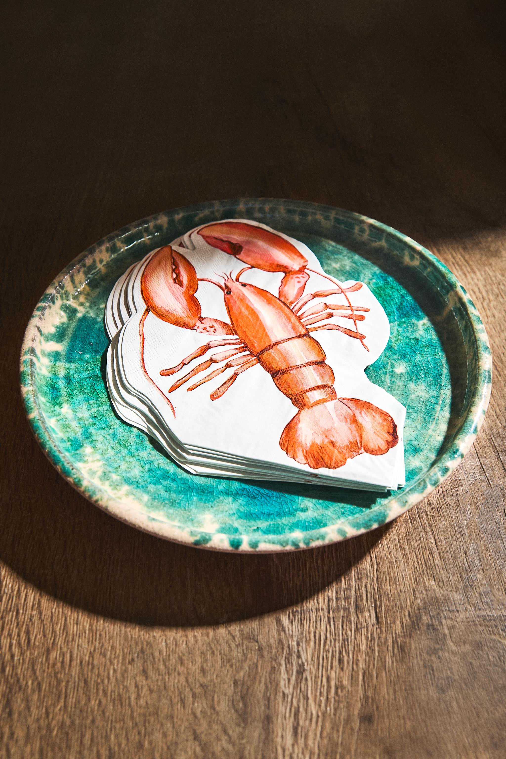 SET OF LOBSTER PAPER NAPKINS (SET OF 20)
