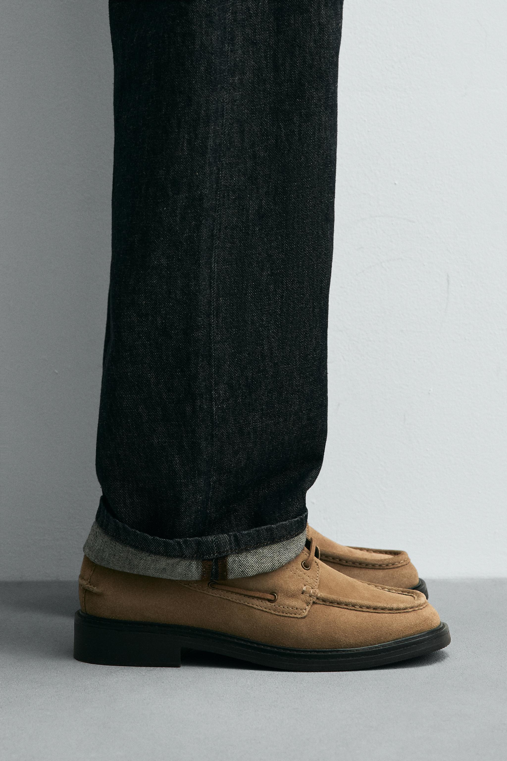 LEATHER DRESS DECK SHOES