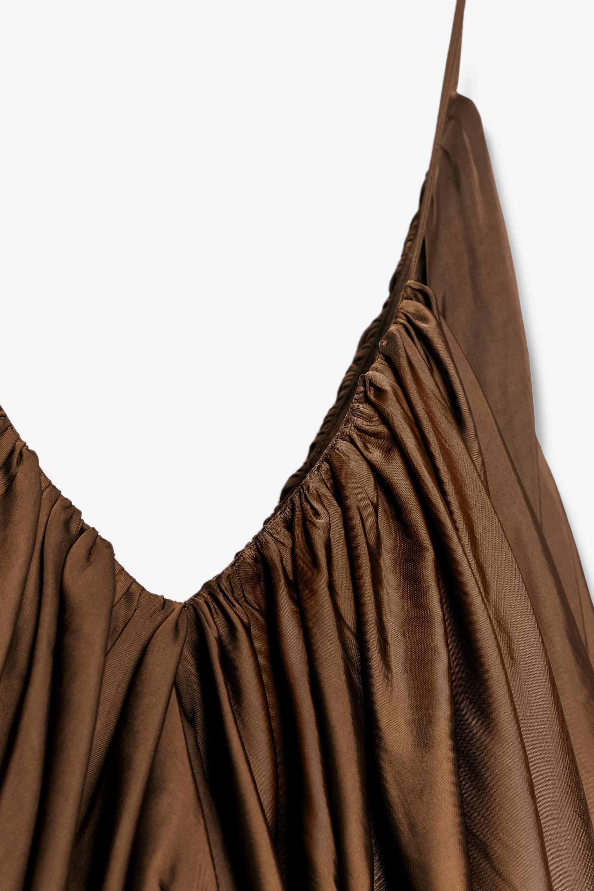 ZW COLLECTION SATIN DRAPED TOP