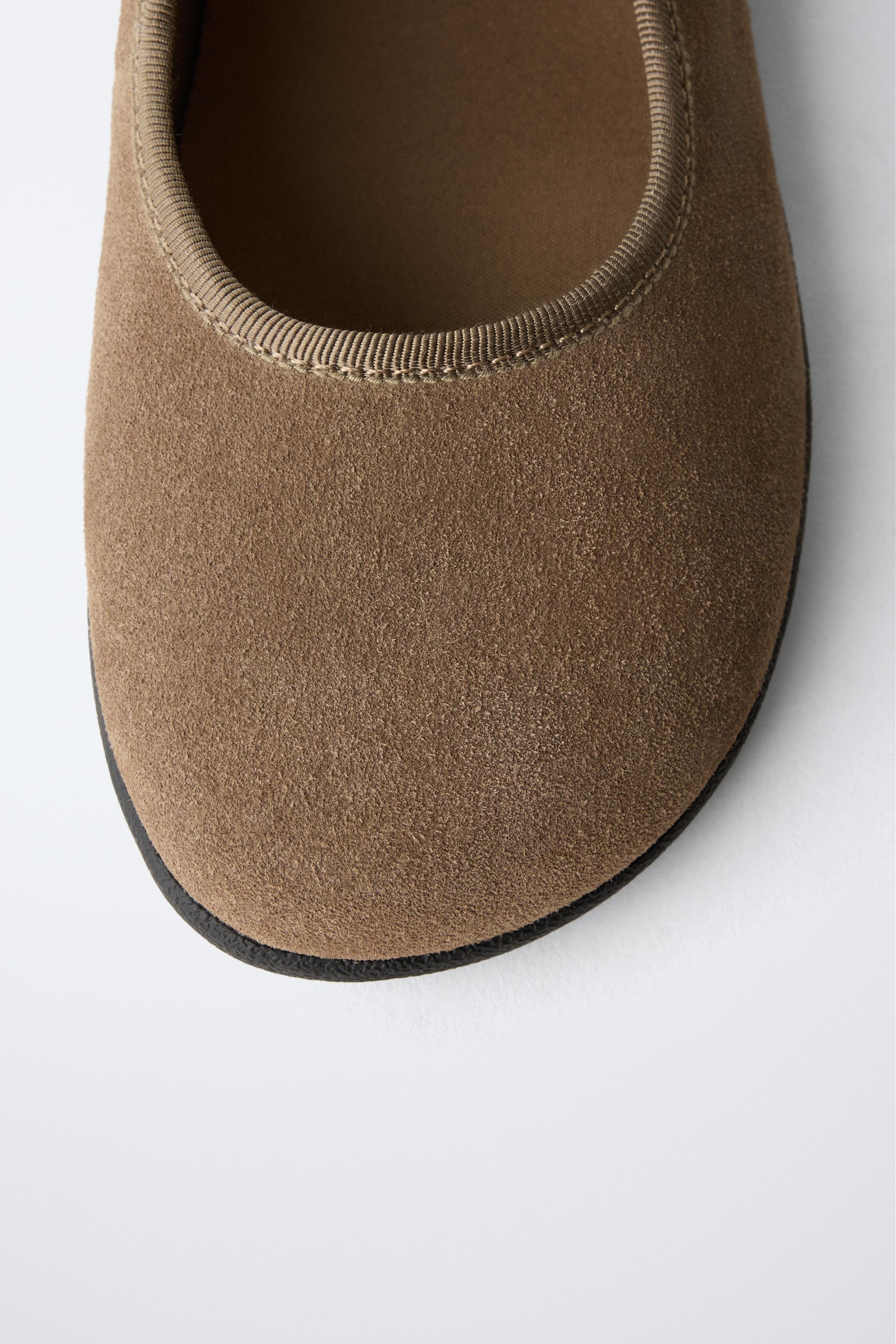 BAREFOOT LEATHER BALLET FLATS