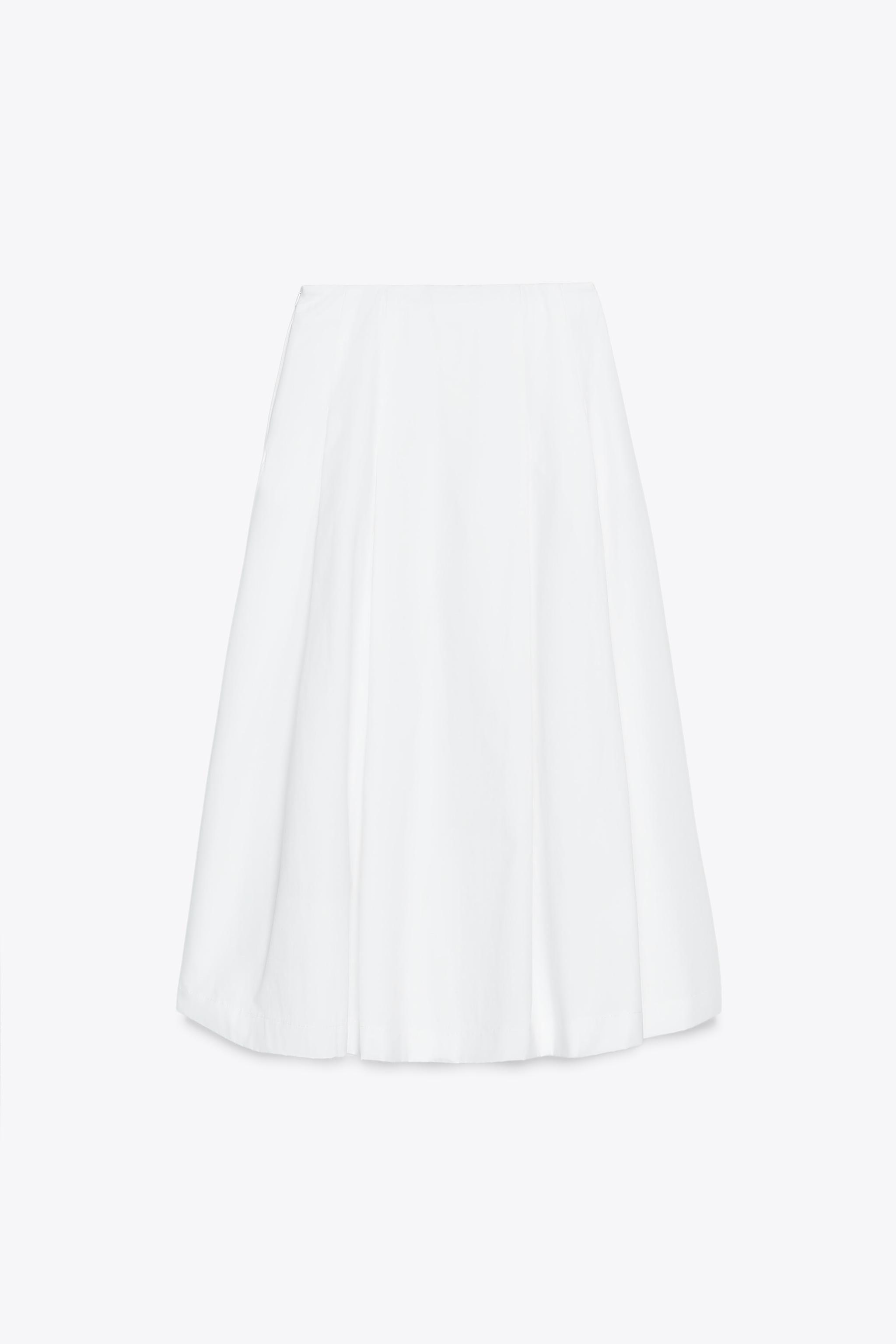 PLEATED MIDI SKIRT