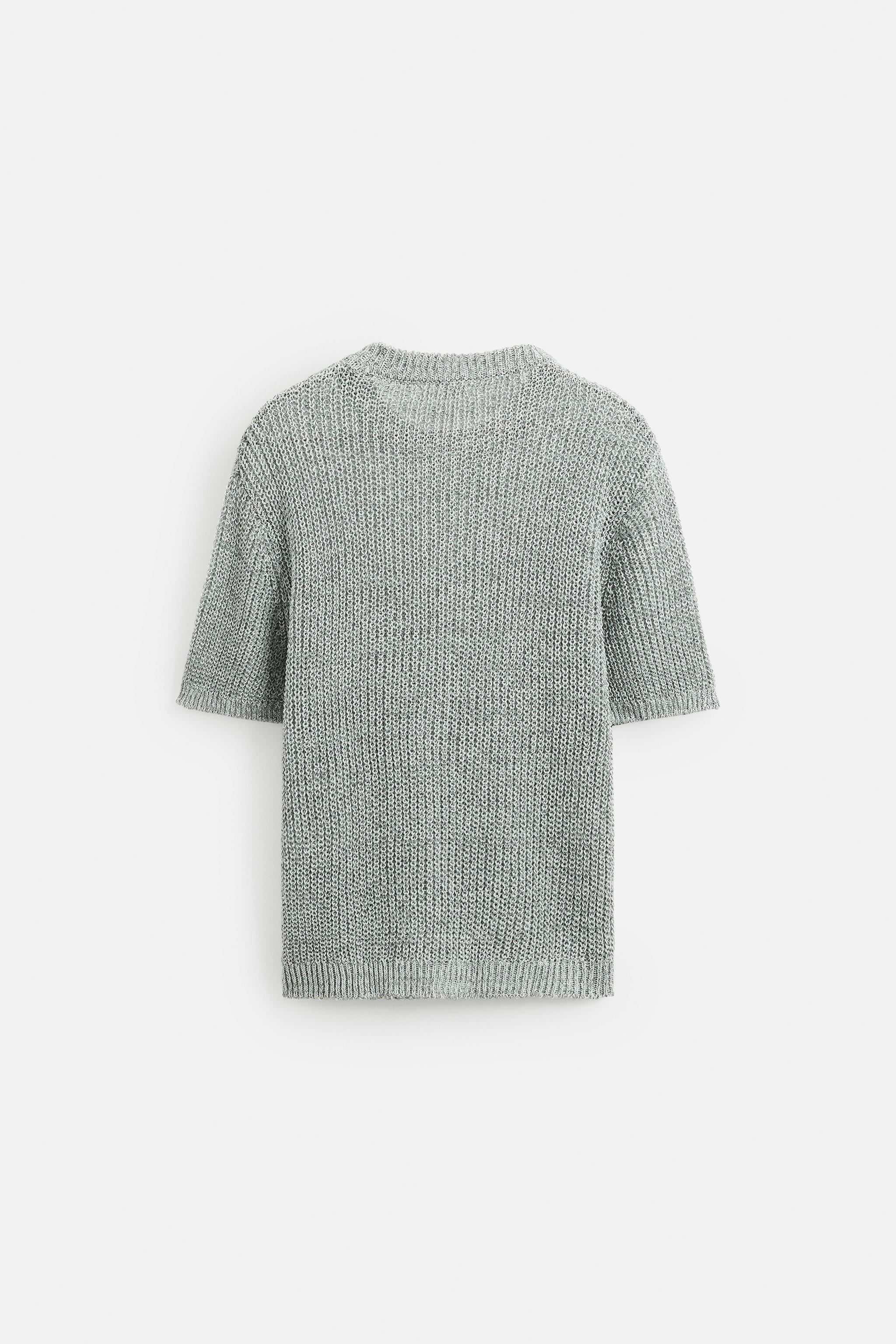 OPEN KNIT T-SHIRT