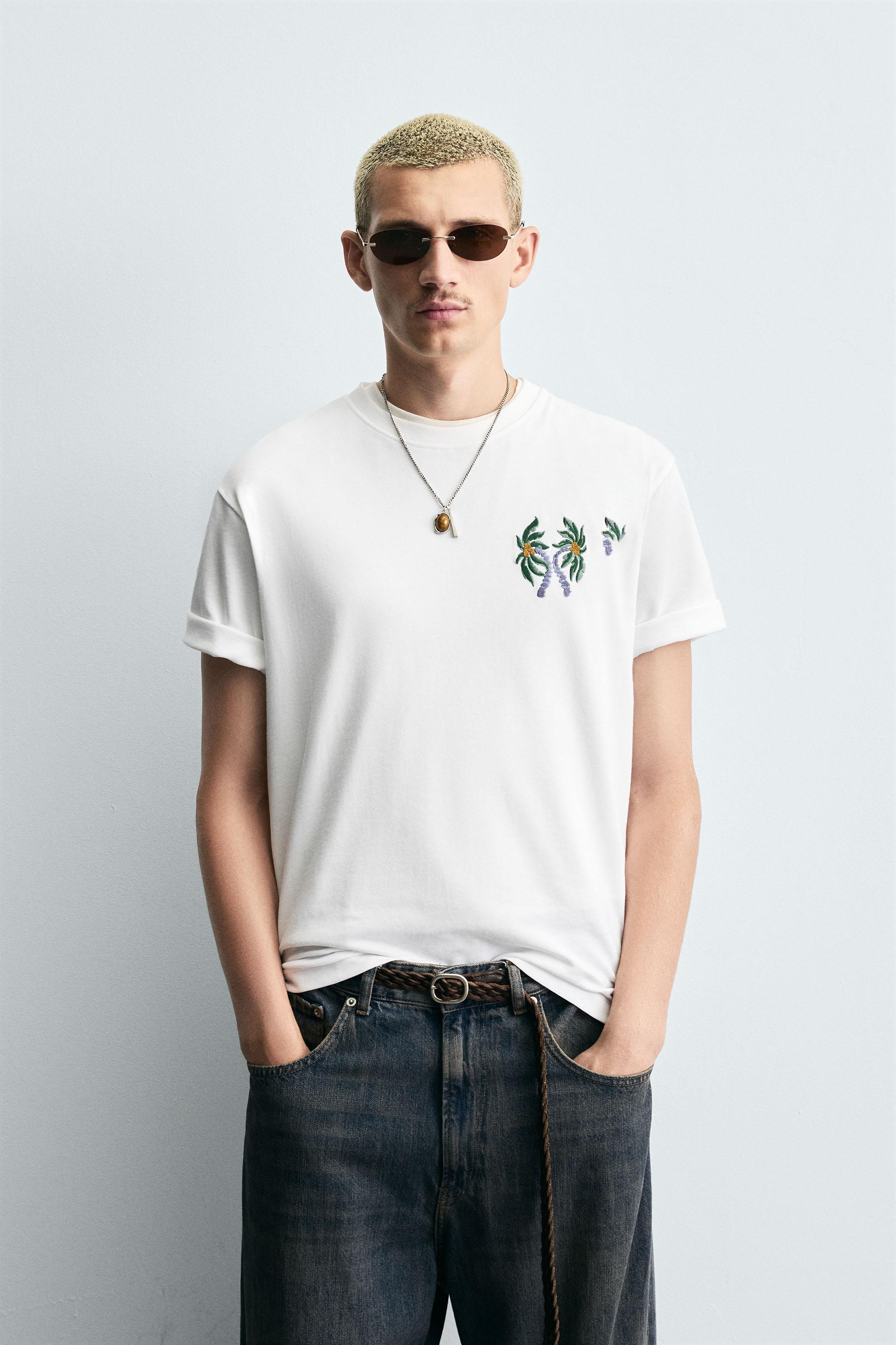 COMBINED EMBROIDERY T-SHIRT