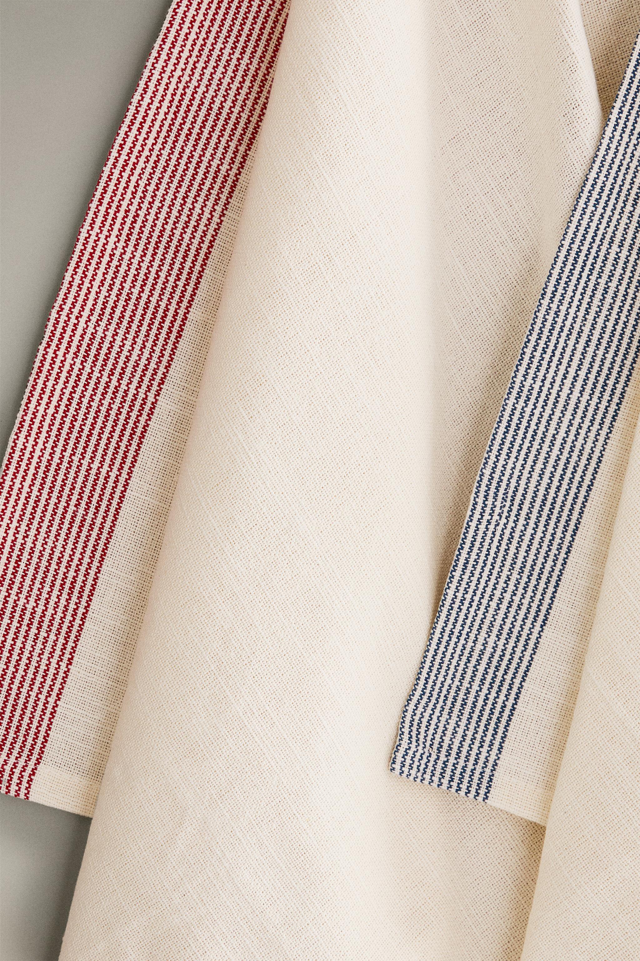 SET OF DYED THREAD KITCHEN TOWELS (SET OF 2)