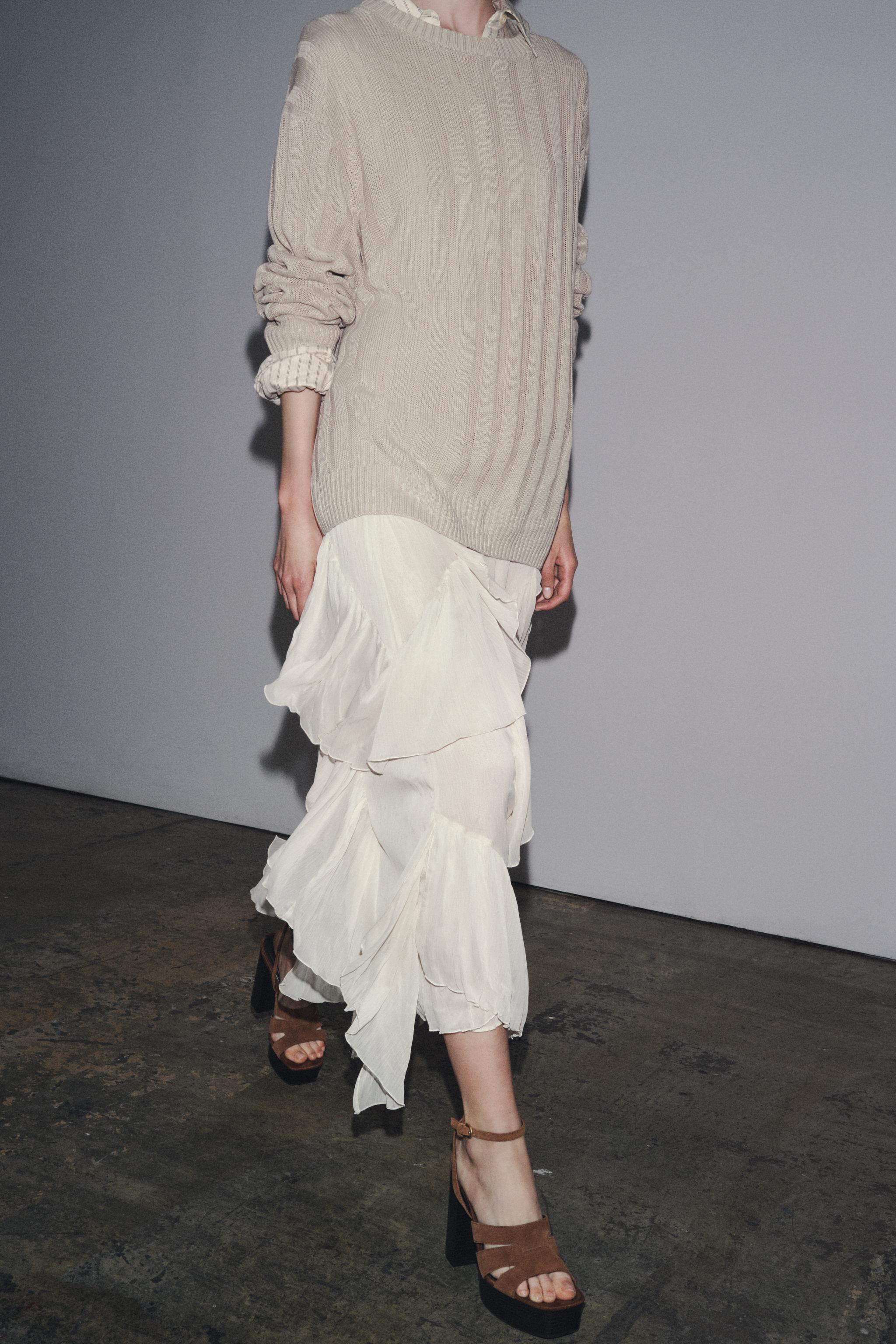 ZW COLLECTION COTTON GAUZE SKIRT