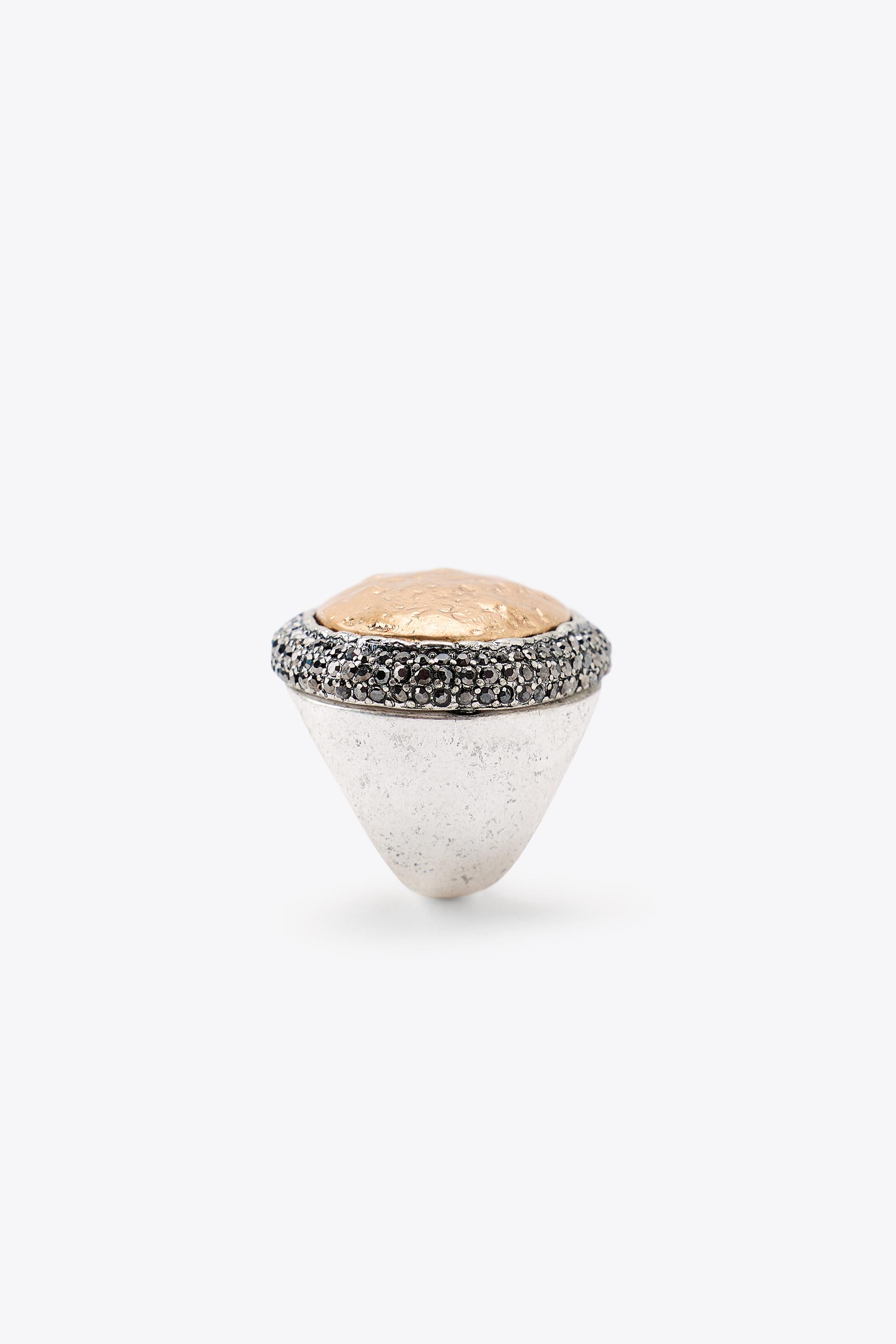 GLITTER TEXTURE MAXI RING