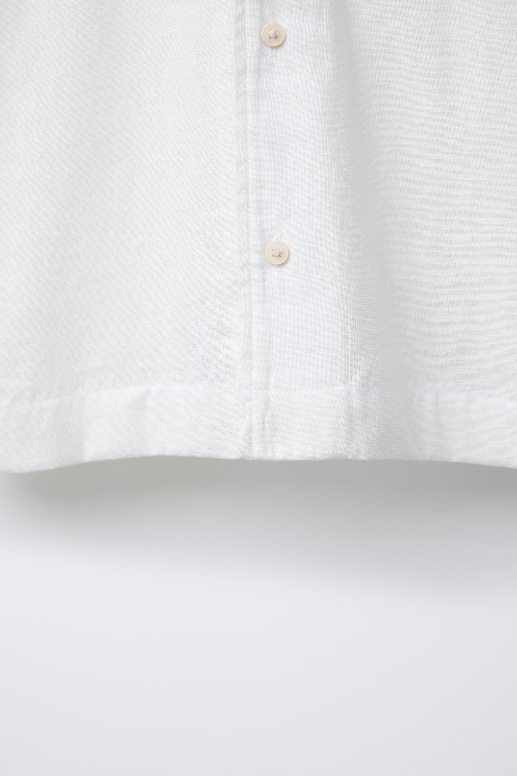 COTTON LINEN BLEND SHIRT