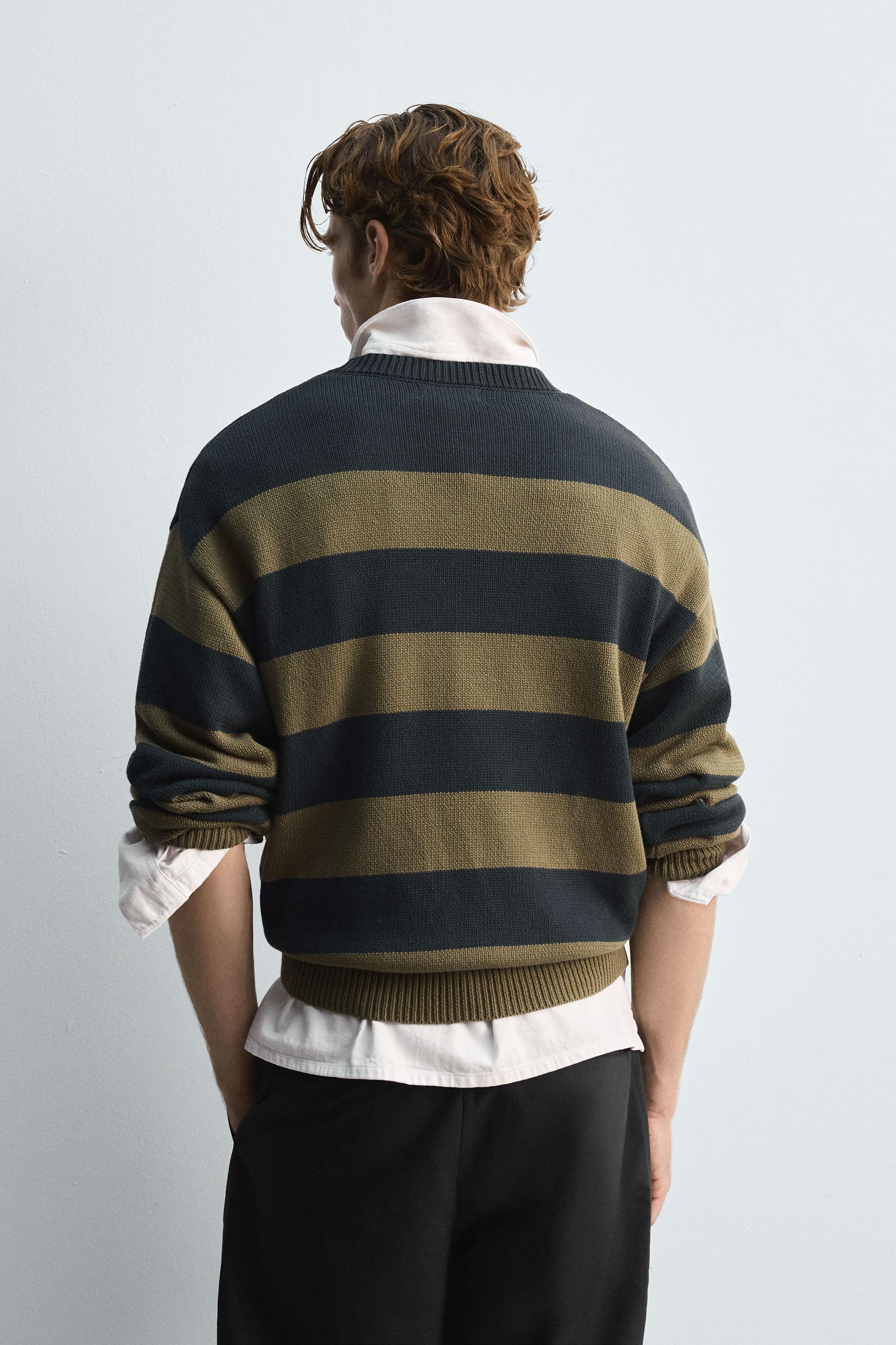STRIPED JACQUARD SWEATER