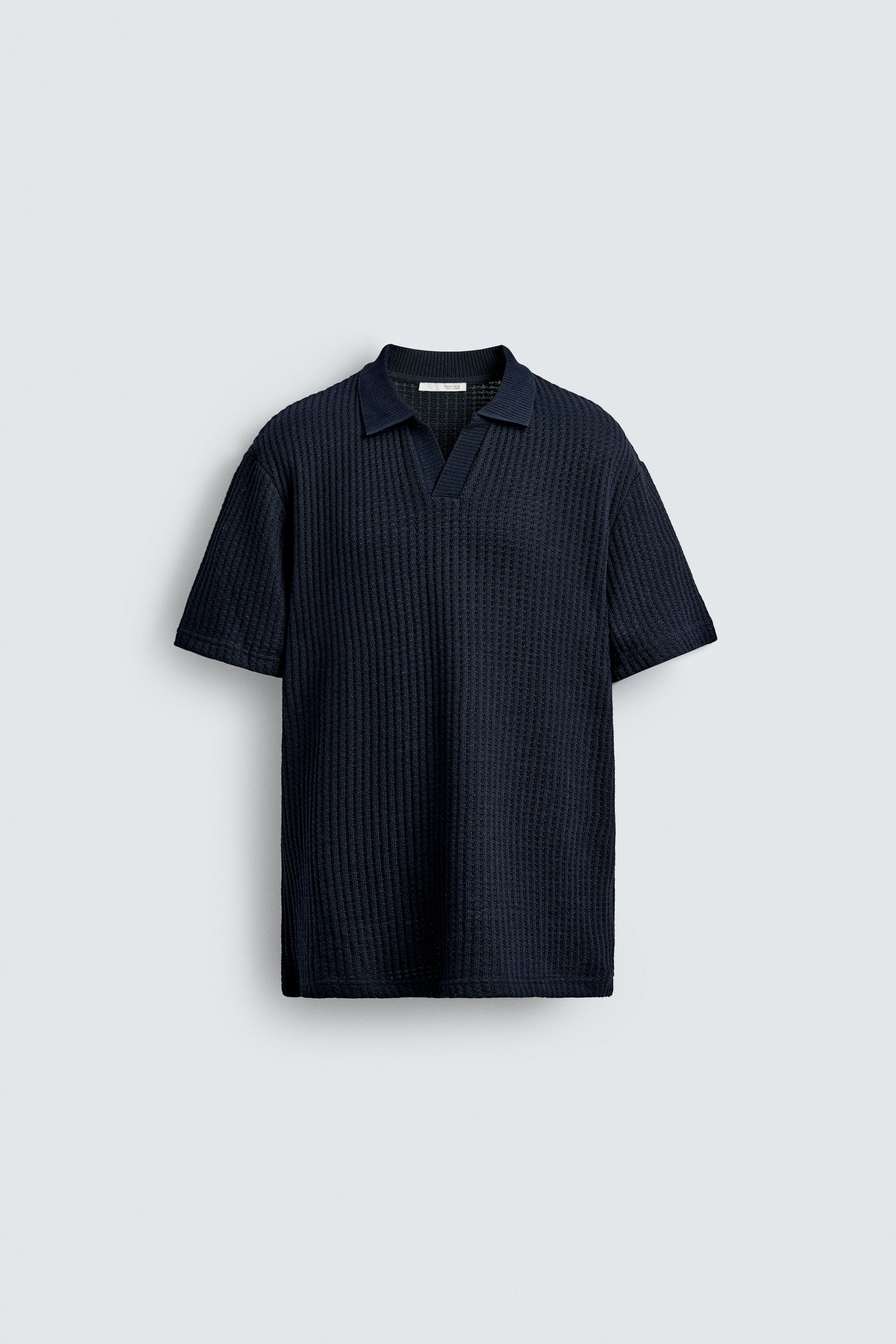 TEXTURED POLO SHIRT