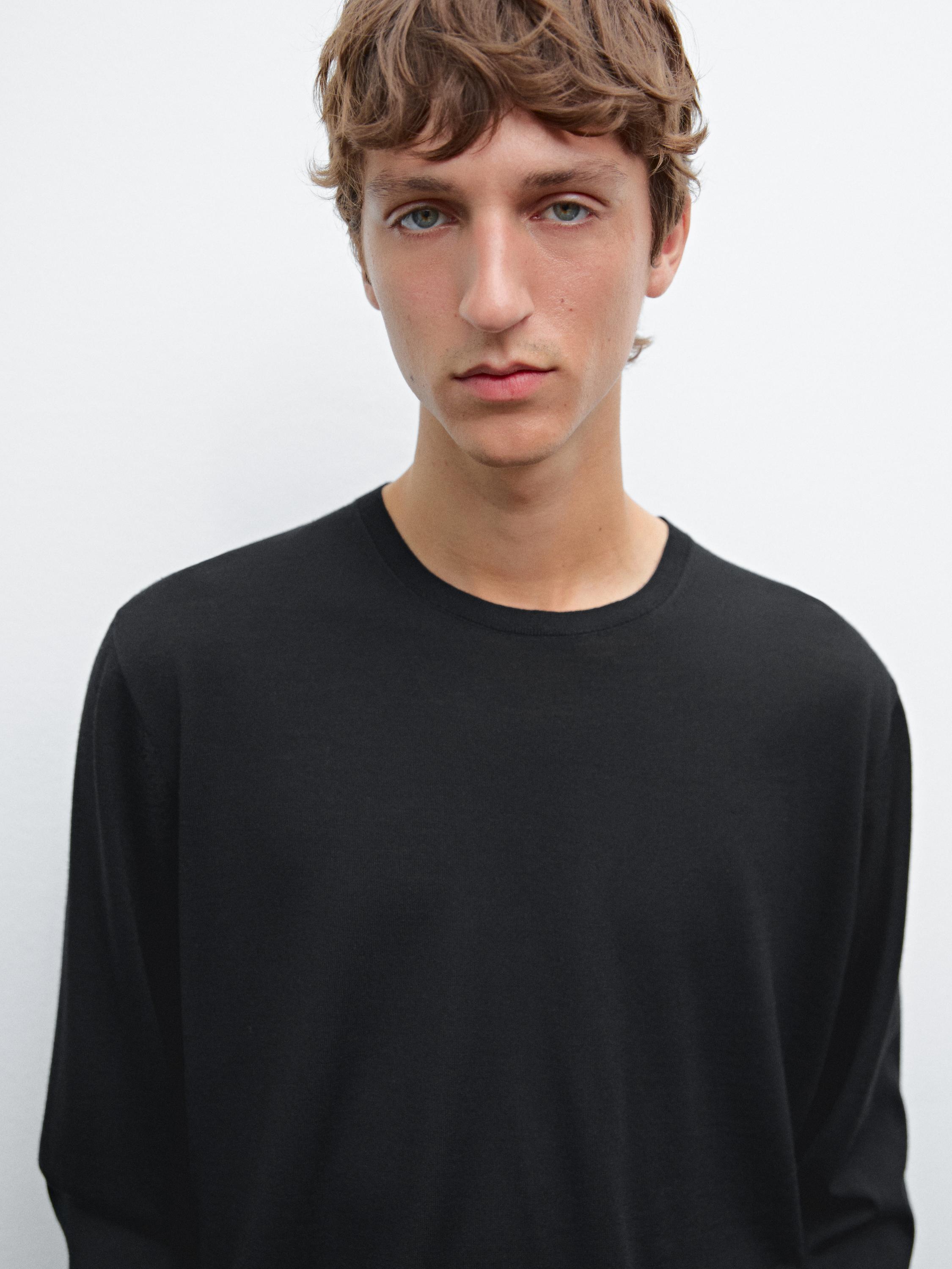 100% merino wool knit sweater