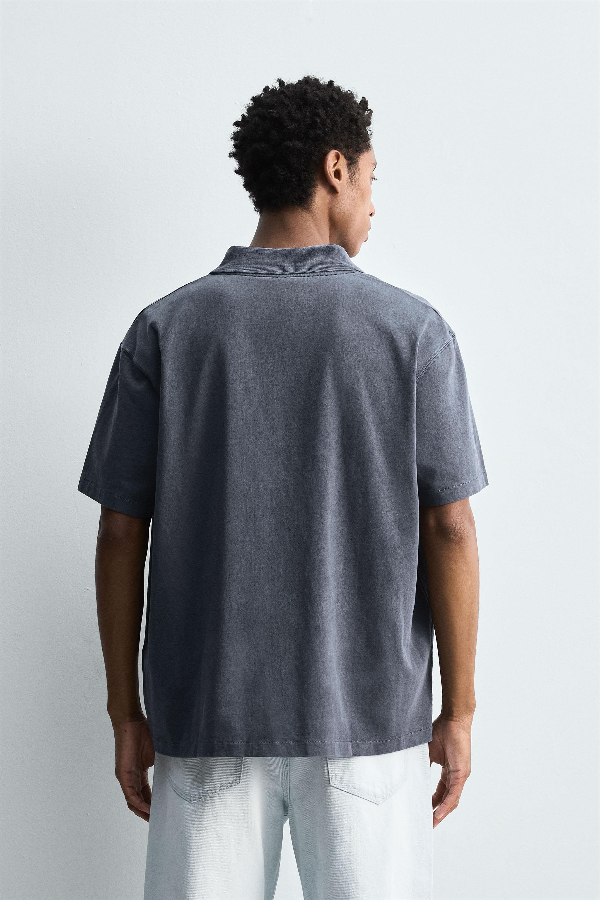 WASHED RELAXED FIT POLO SHIRT