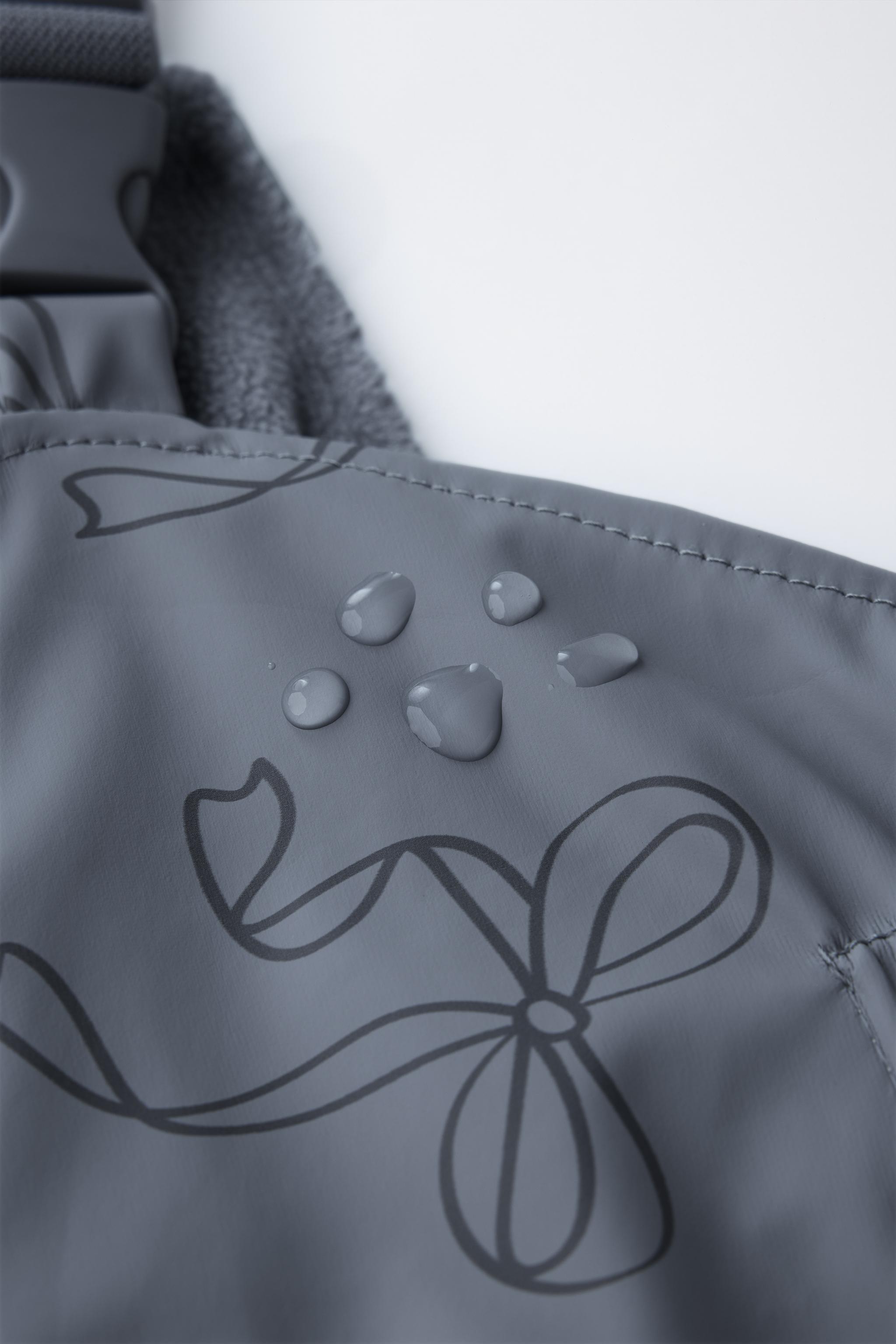 RUBBERIZED WATER-RESISTANT PRINTED OVERALLS