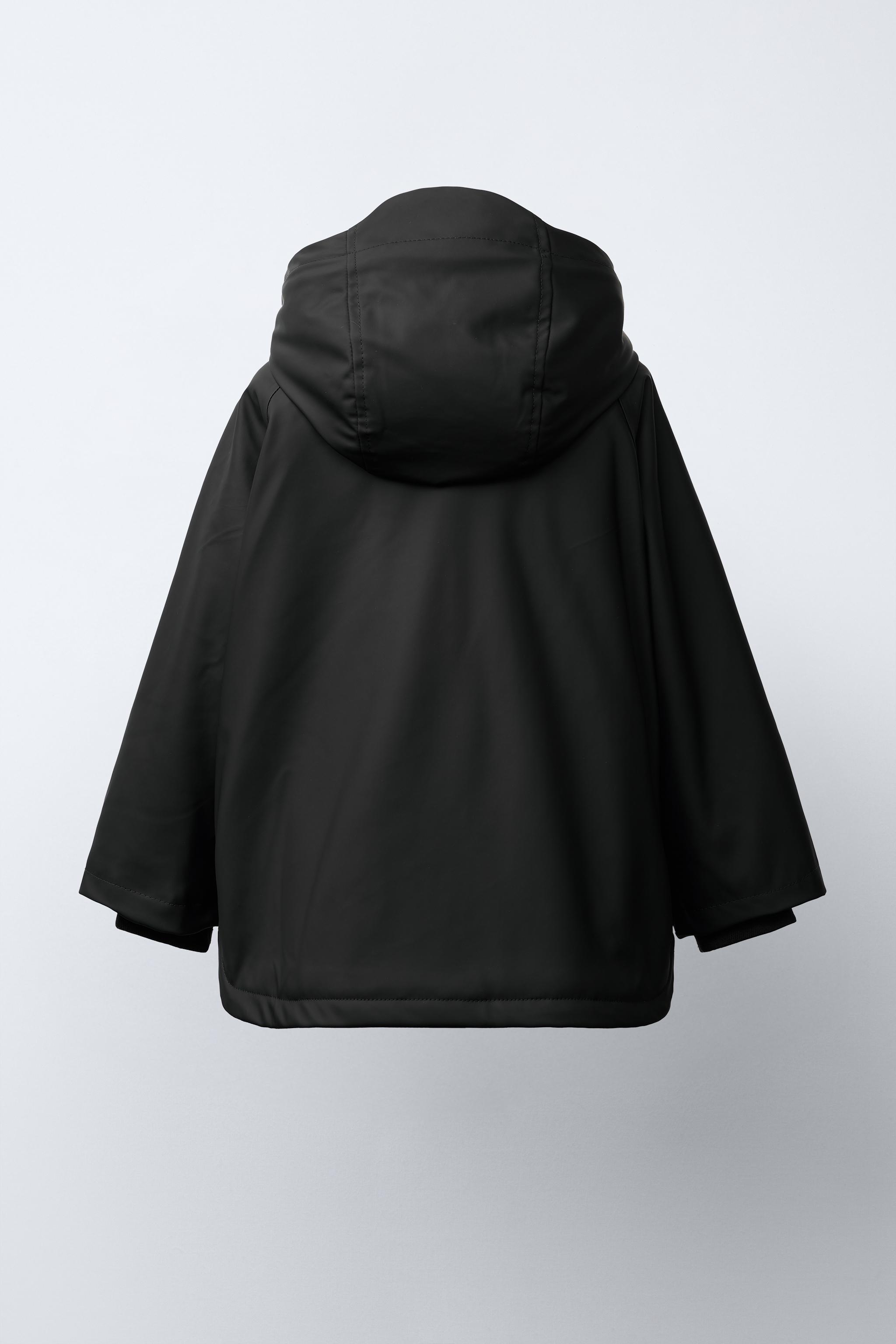 WATER REPELLENT COATED FAUX FUR ANIMAL PRINT JACKET