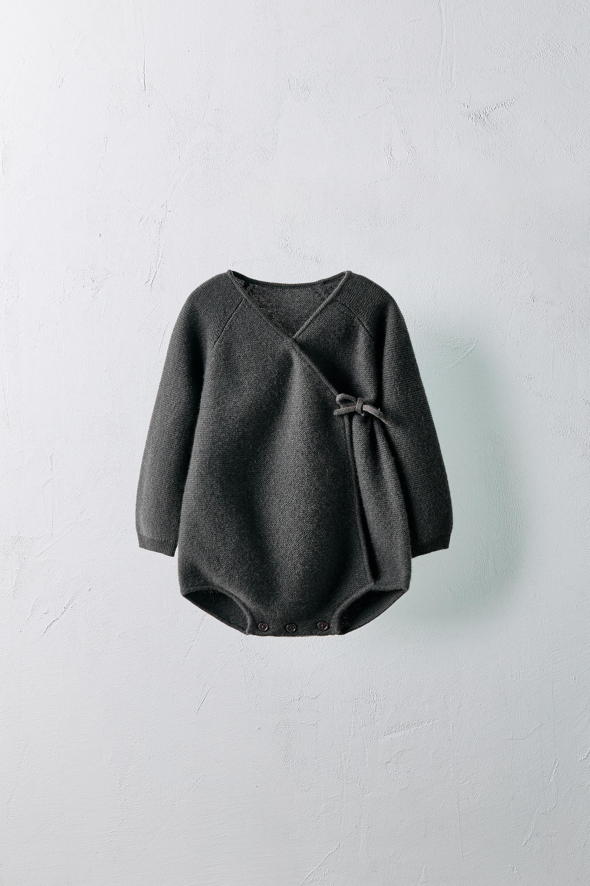 1-9 MONTHS/ WRAP 100% CASHMERE ROMPER LIMITED EDITION