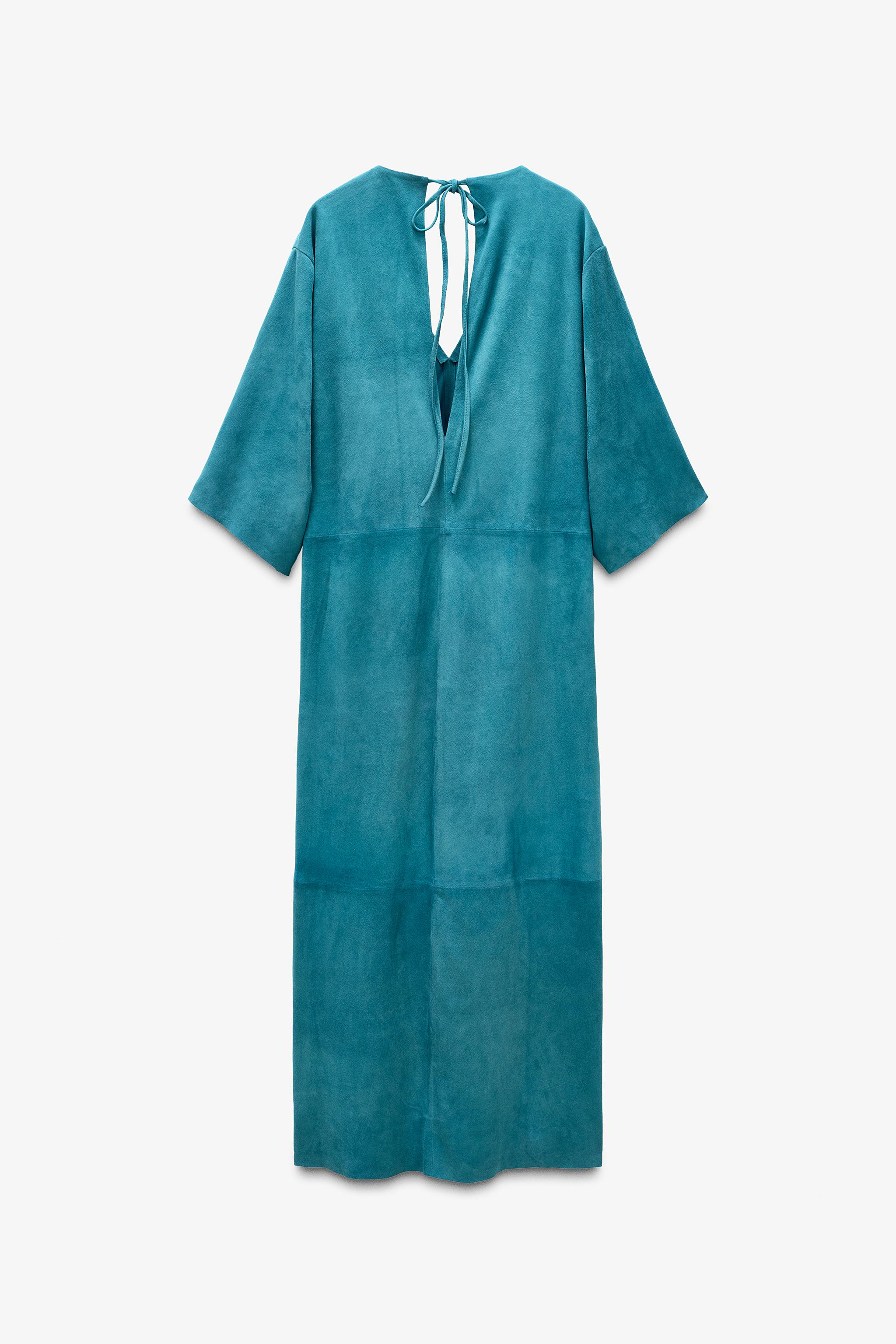 LIMITED EDITION SUEDE KAFTAN DRESS