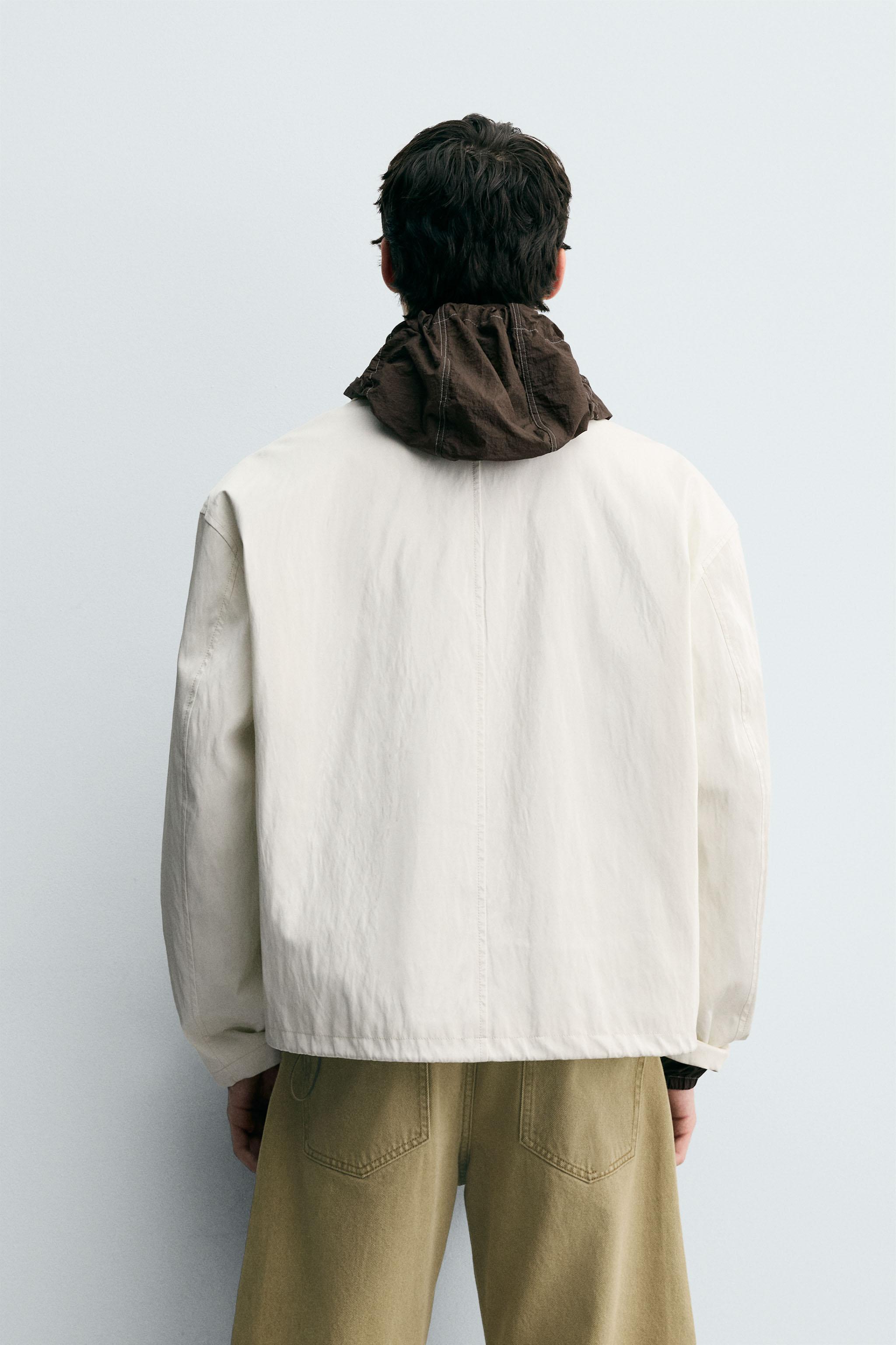 RELAXED FIT JACKET WITH SHINY FINISH