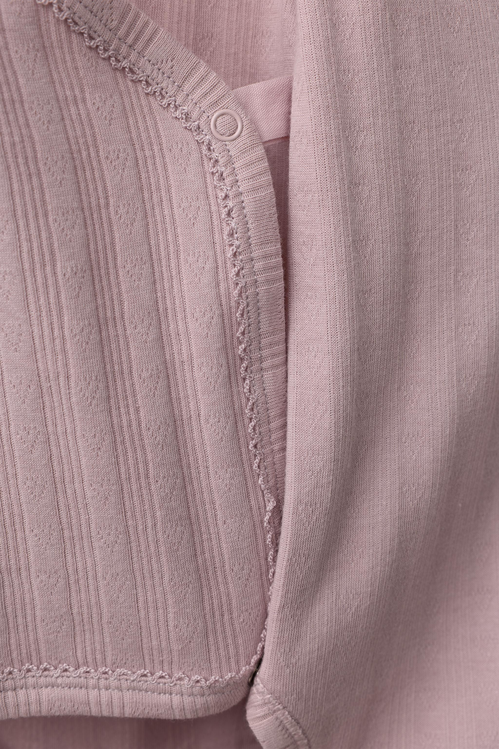 0-6 MONTHS/ THREE-PACK OF LONG SLEEVE BODYSUITS WITH KIMONO COLLAR