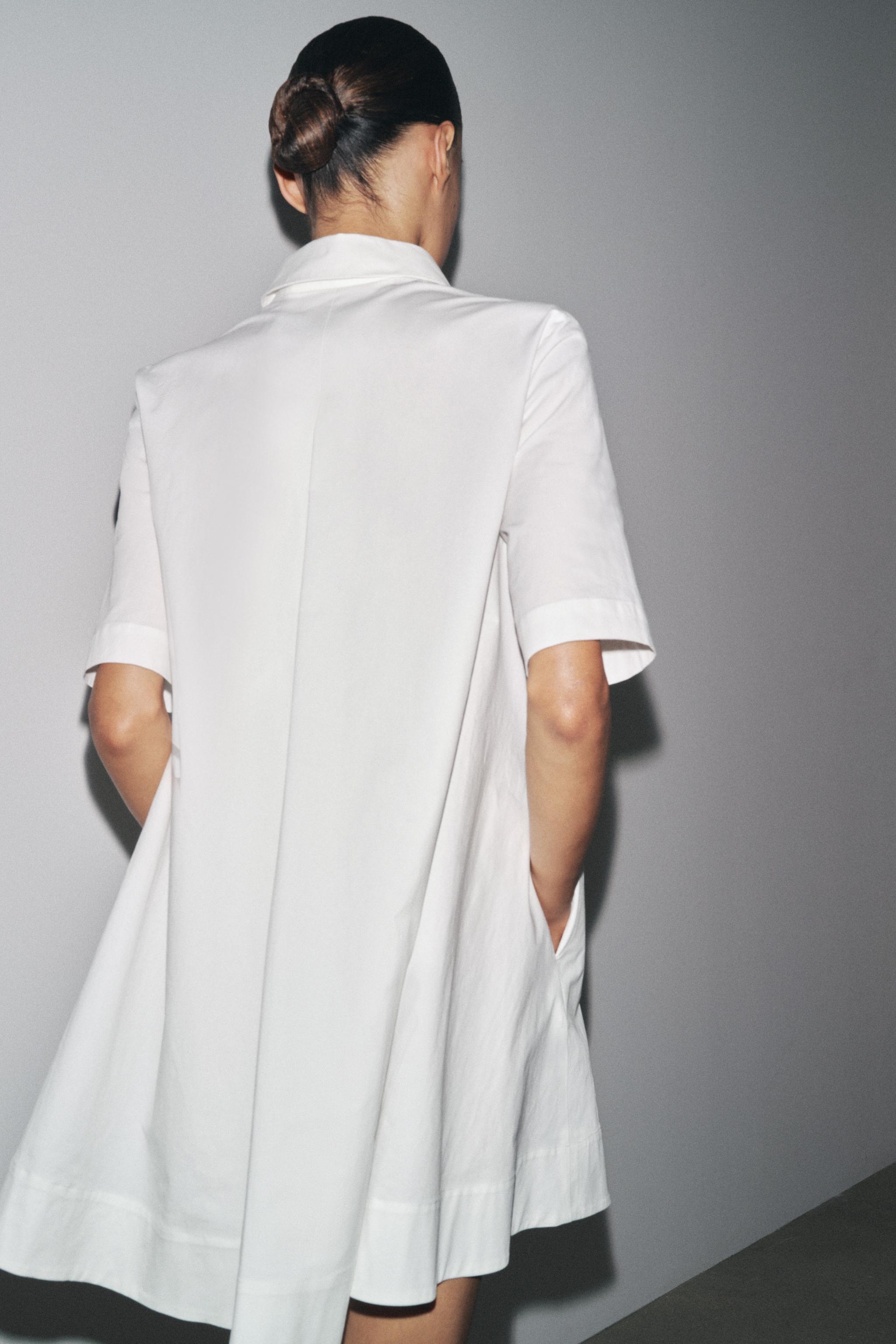 ZW COLLECTION POPLIN SHORT DRESS