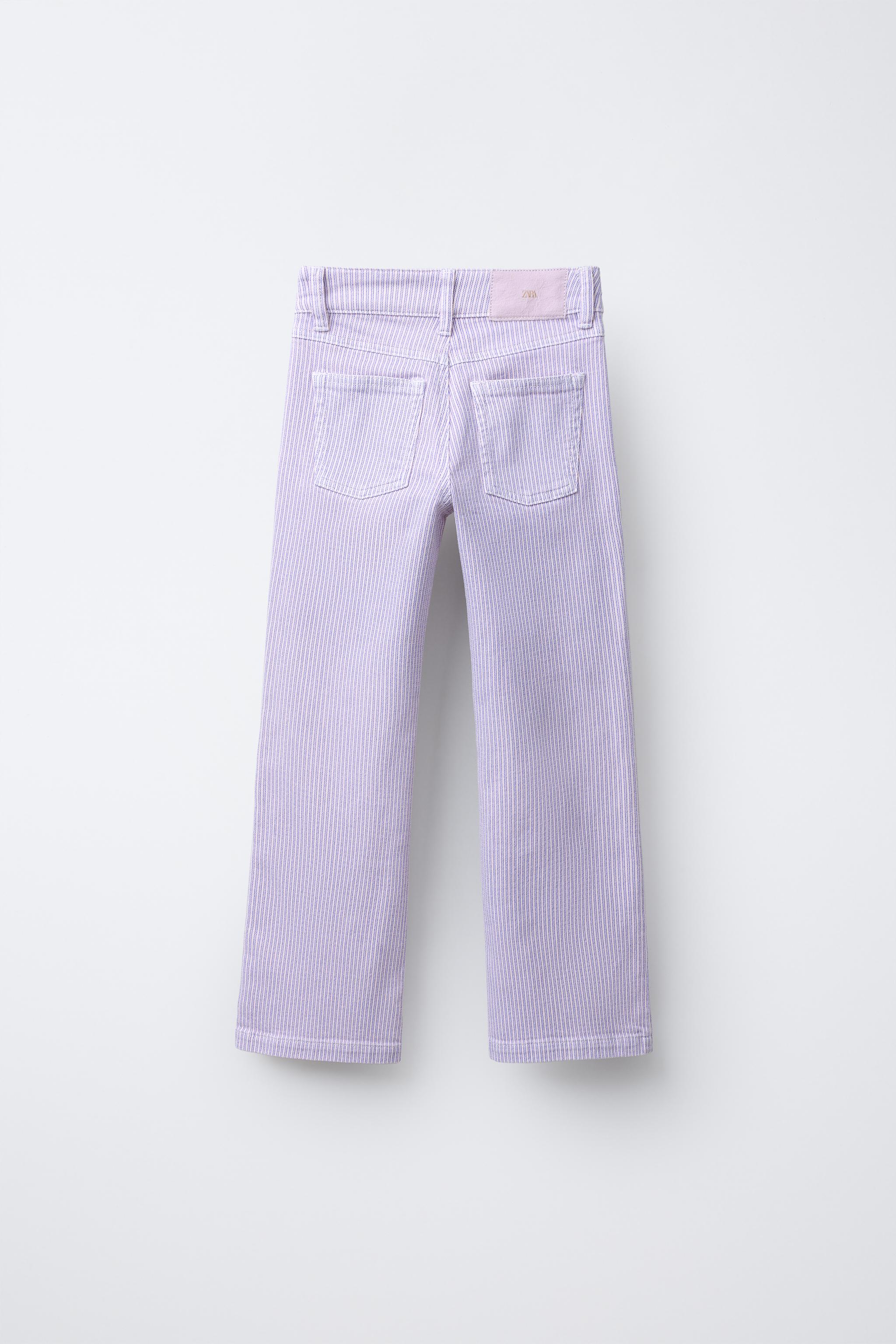 STRIPED STRAIGHT LEG PANTS