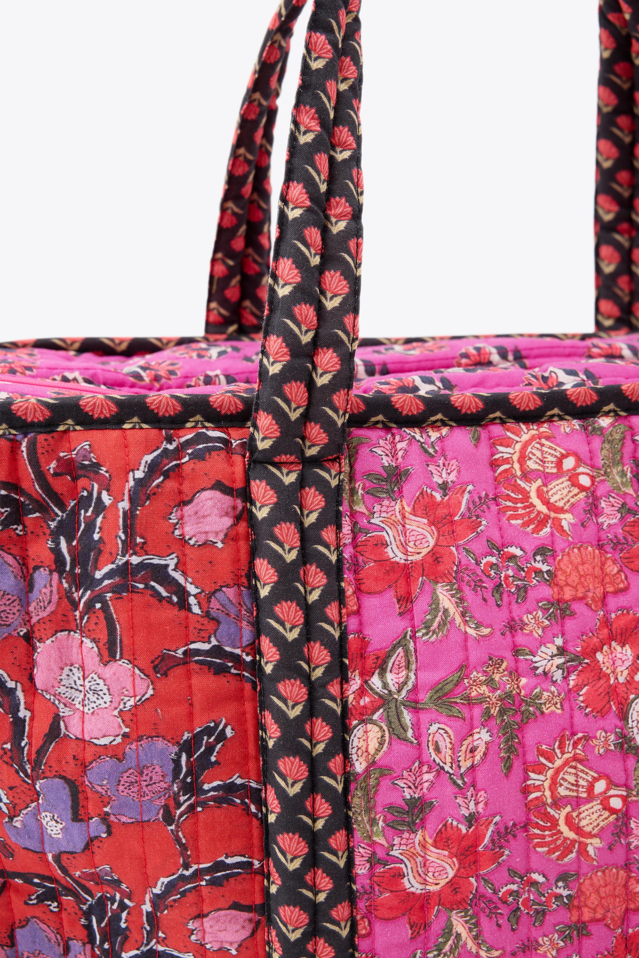 FLORAL PRINT QUILTED BAG