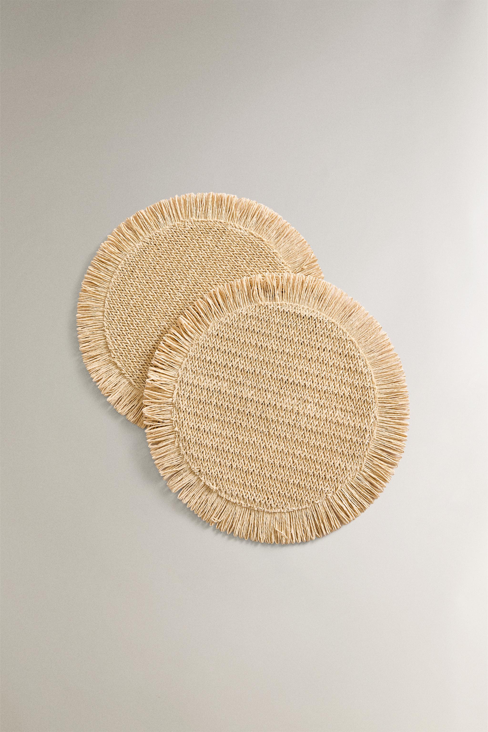 FRINGED PAPER PLACEMAT (PACK OF 2)
