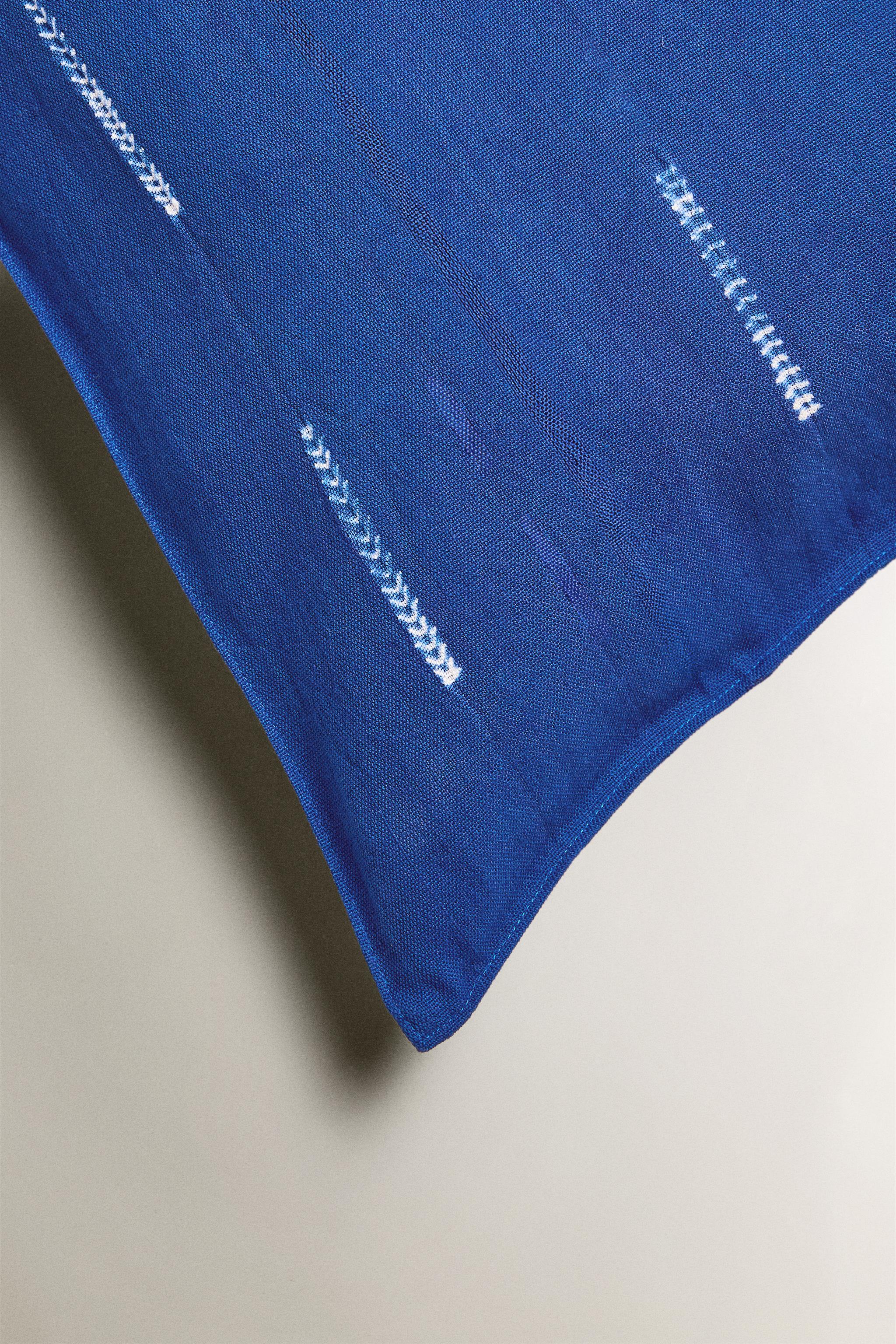 TIE-DYE COTTON THROW PILLOW COVER X TENSIRA