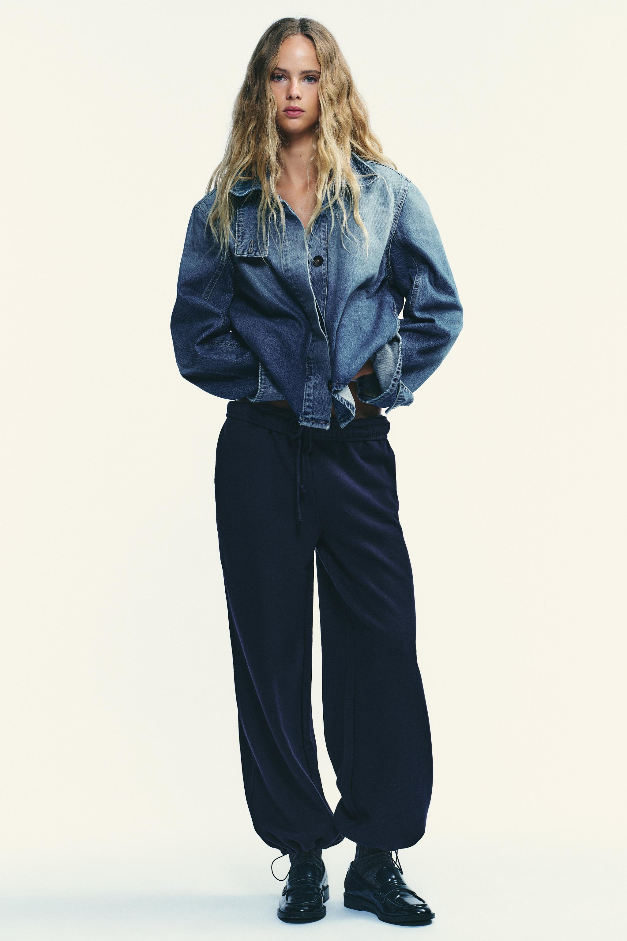 ADJUSTABLE HEM STRAIGHT BASIC FLEECE PANTS