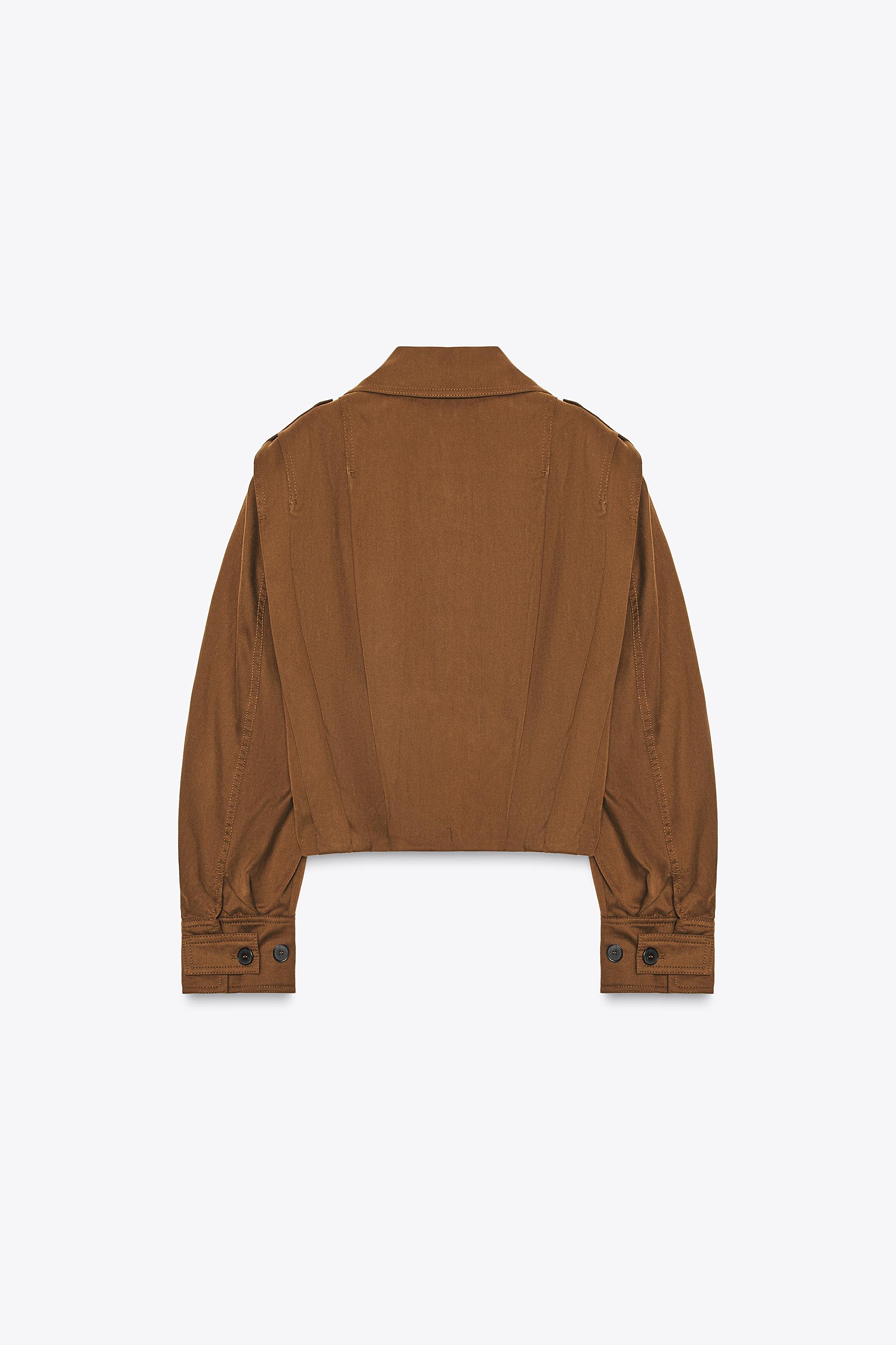 PLEATED JACKET WITH TABS ZW COLLECTION