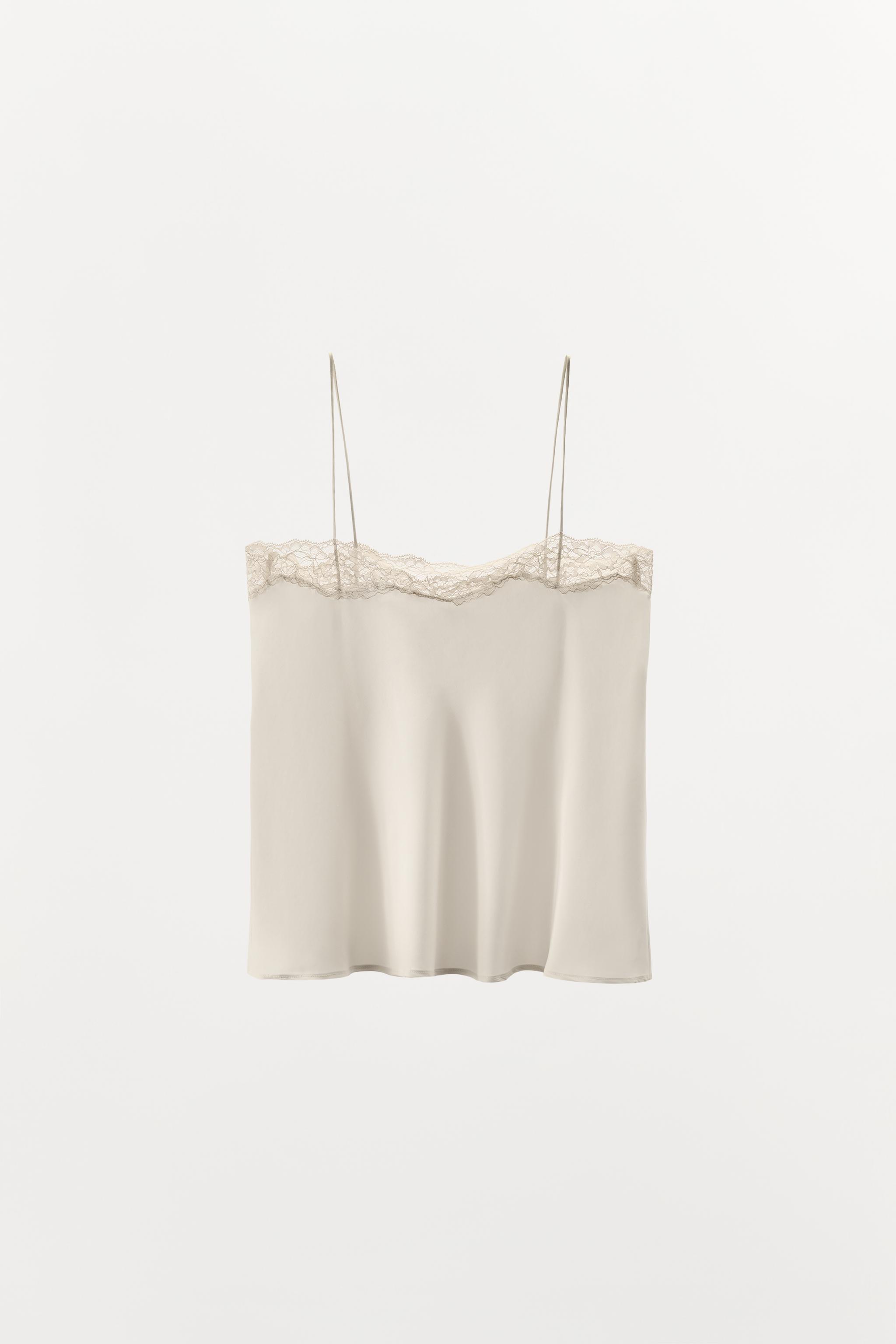 SILK LACE CAMISOLE TOP