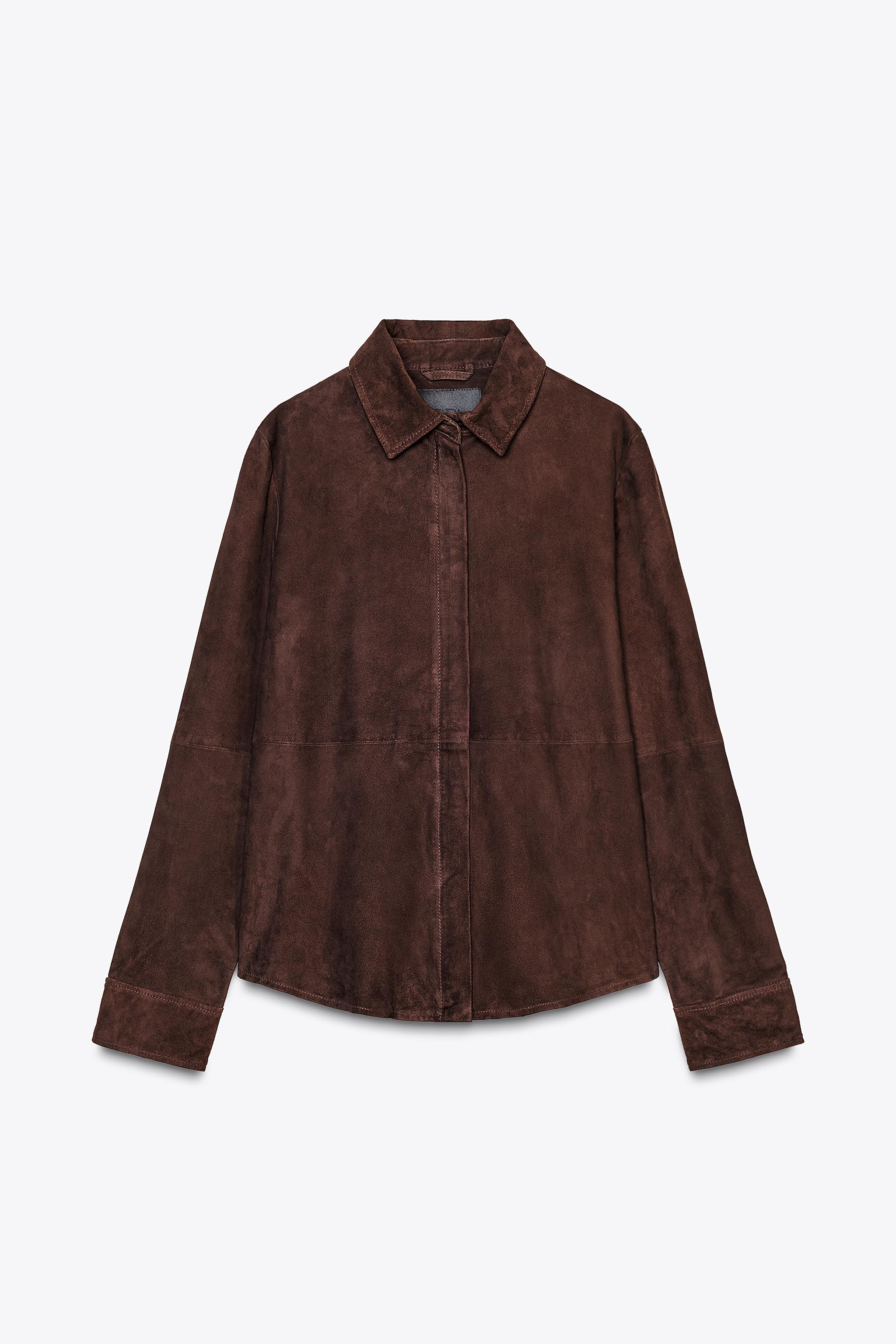 ZW COLLECTION LIMITED EDITION 100% SUEDE OVERSHIRT