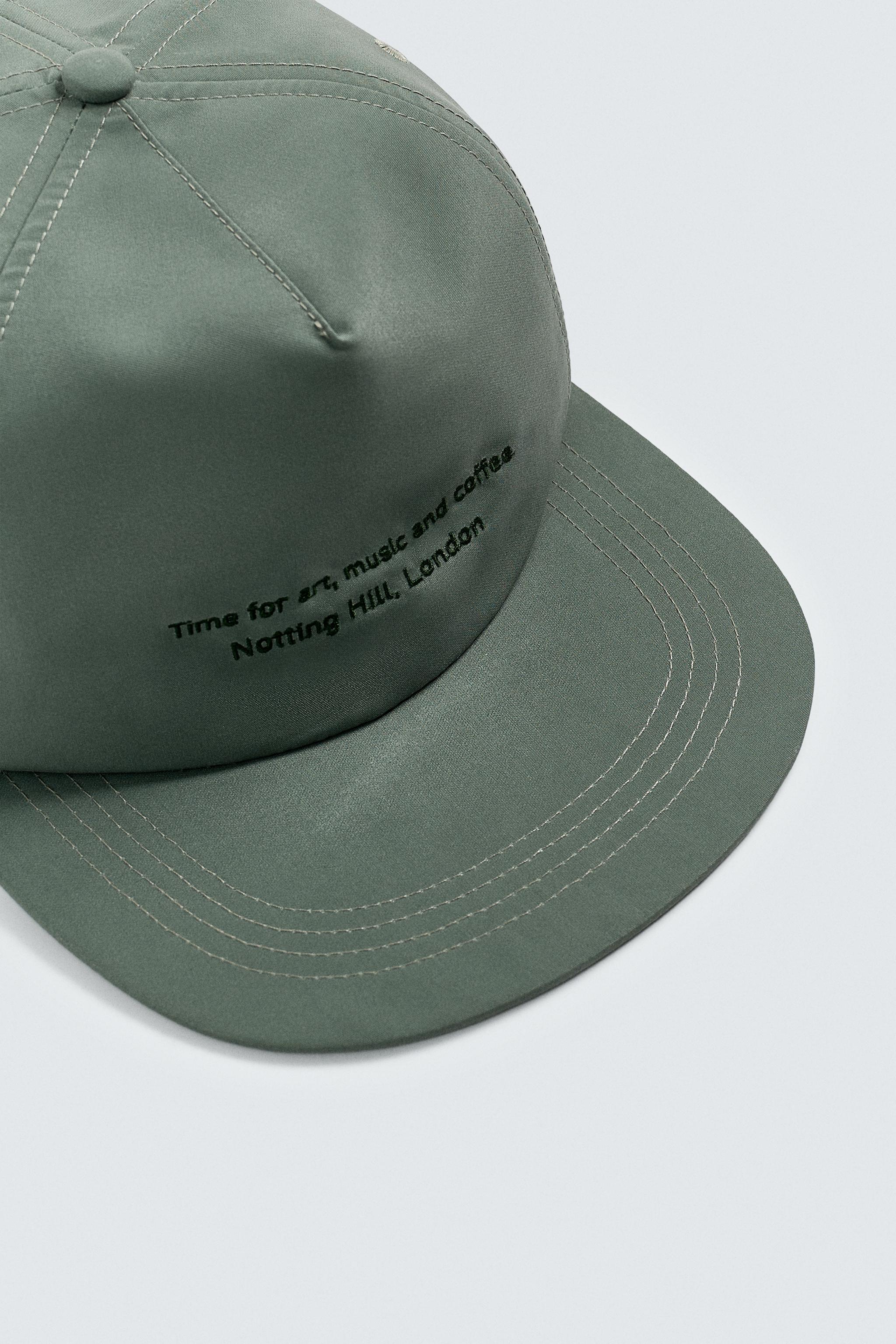 EMBROIDERED FLAT VISOR CAP