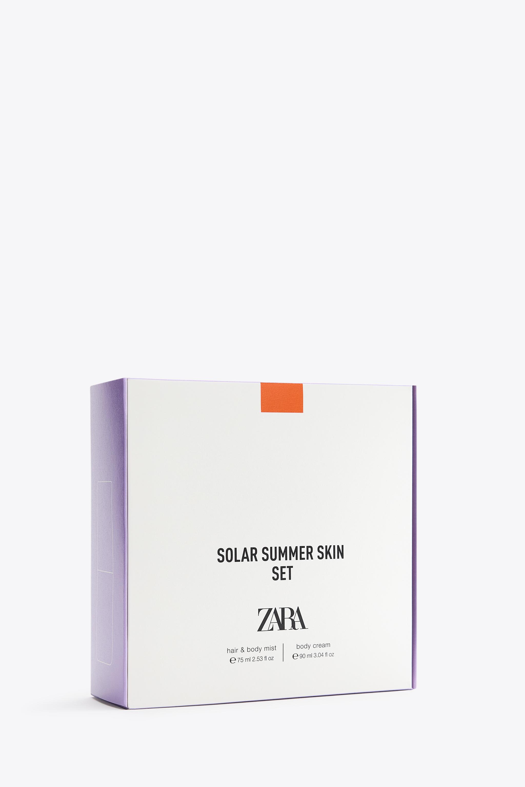 SOLAR SUMMER SKIN HAIR & BODY MIST 75ML (2.54 FL.OZ) + BODY CREAM 90ML (3.04FL.OZ).