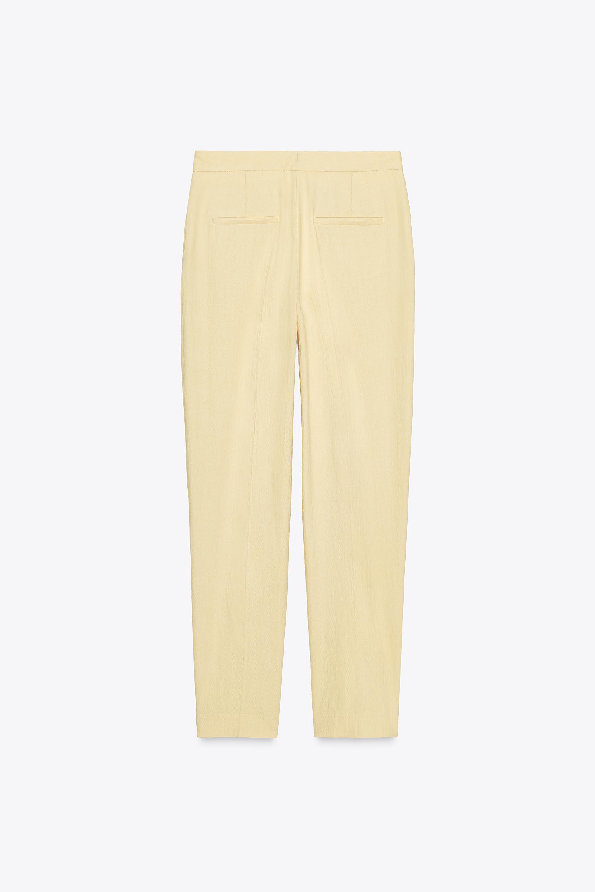 TEXTURED STRAIGHT LEG PANTS