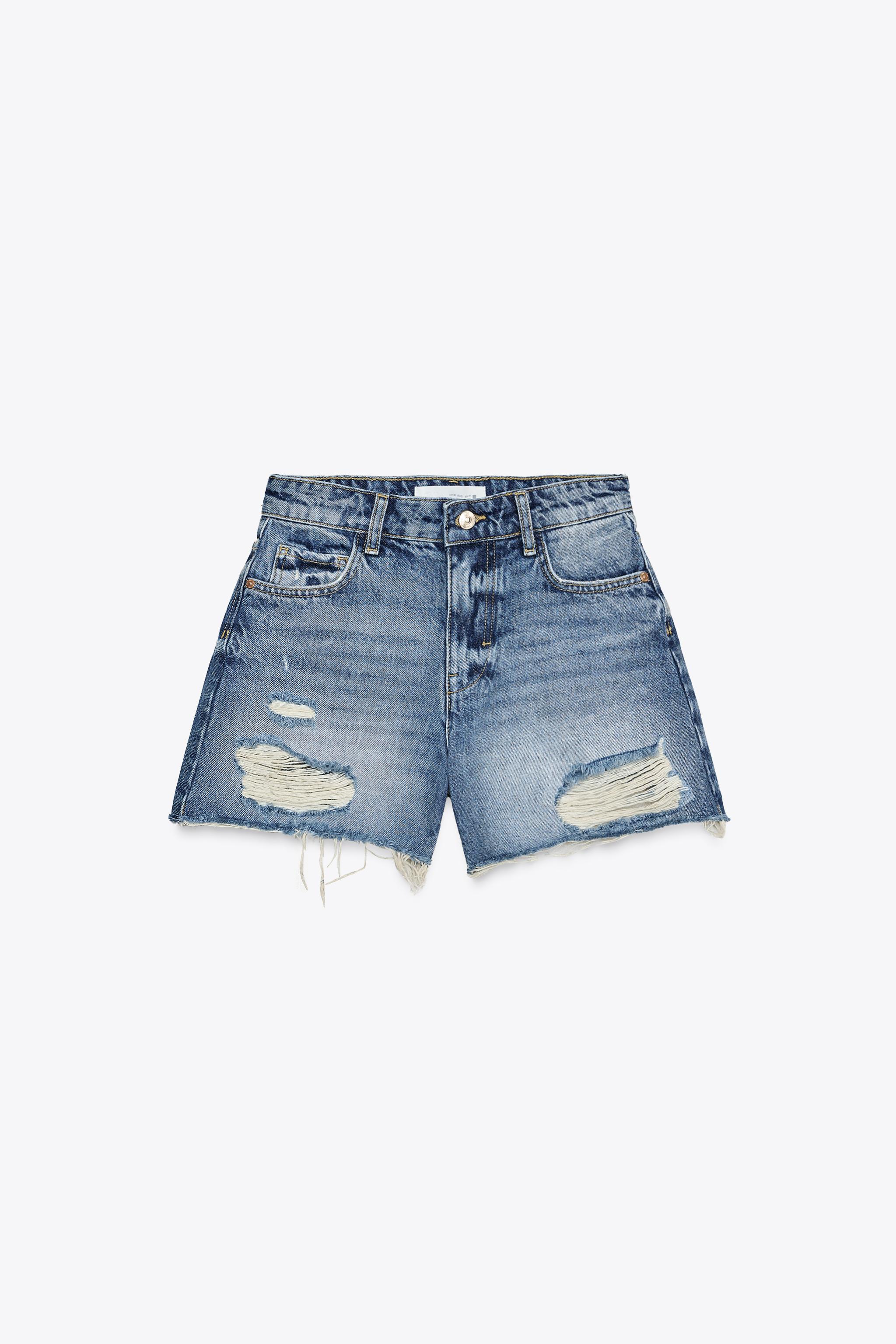 Z1975 RIPPED LOW-RISE SHORTS
