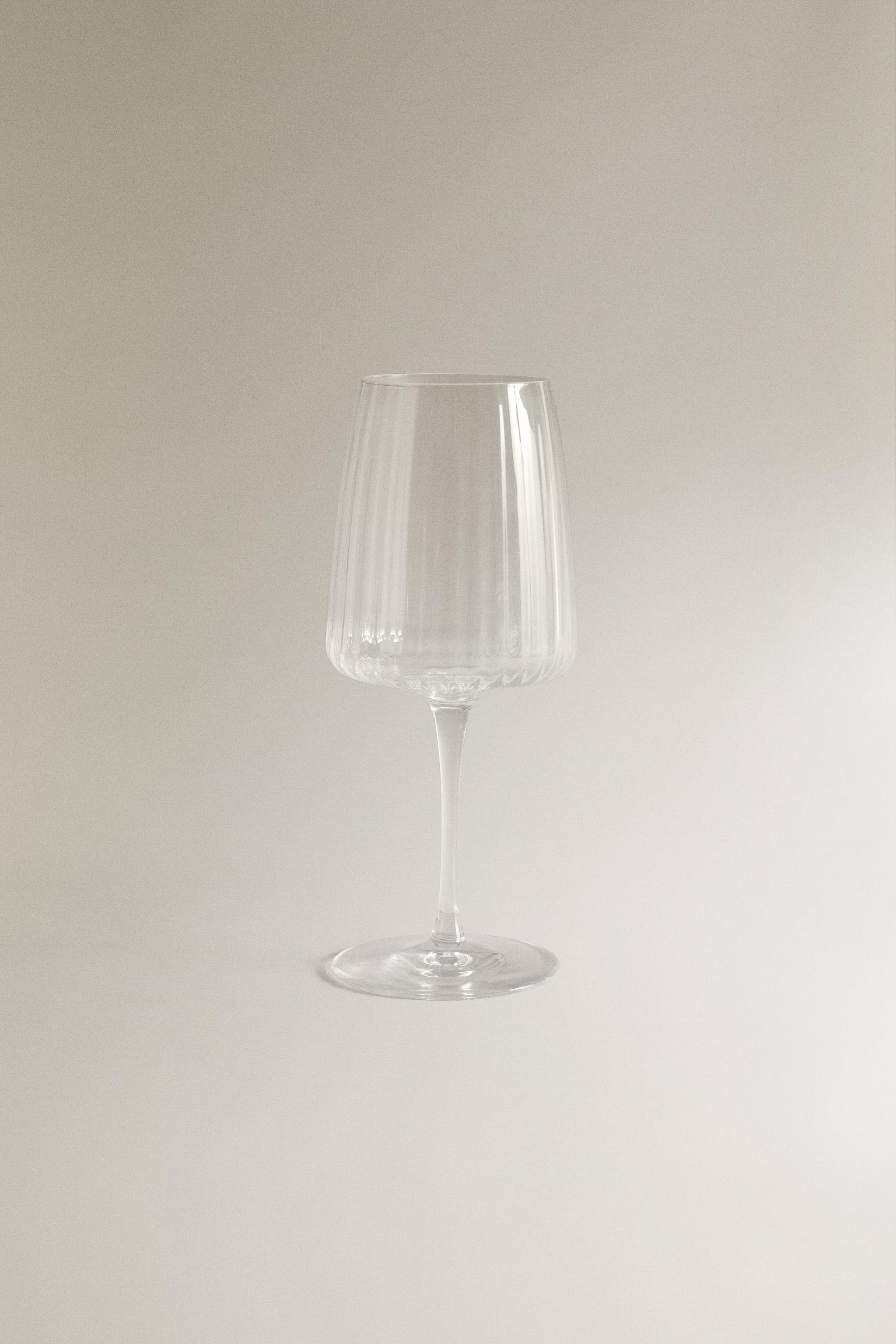 LARGE GLASS WITH LINES