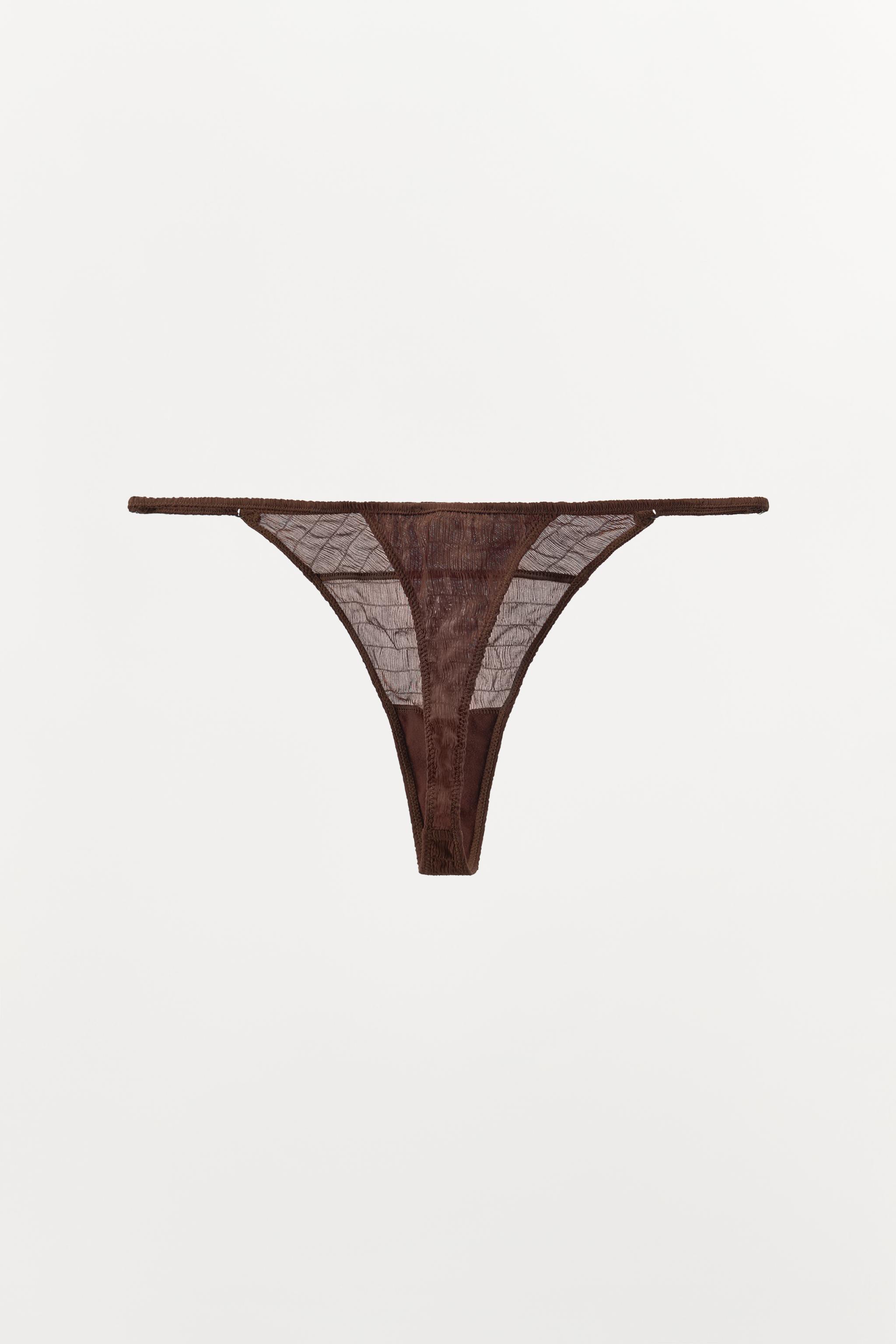 STRUCTURED SILK THONG LIMITED EDITION