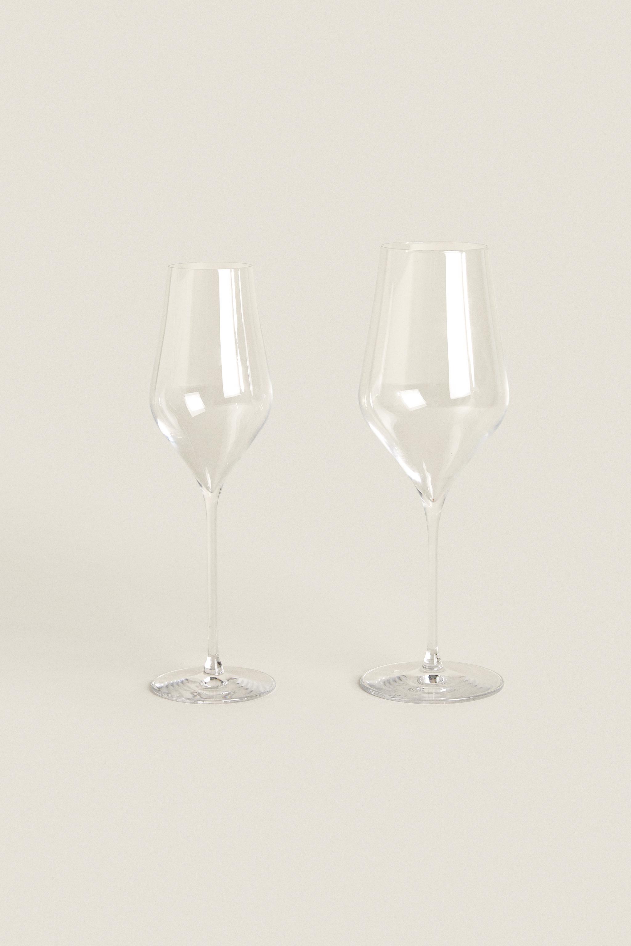 PLAIN CRYSTALLINE FLUTE GLASS