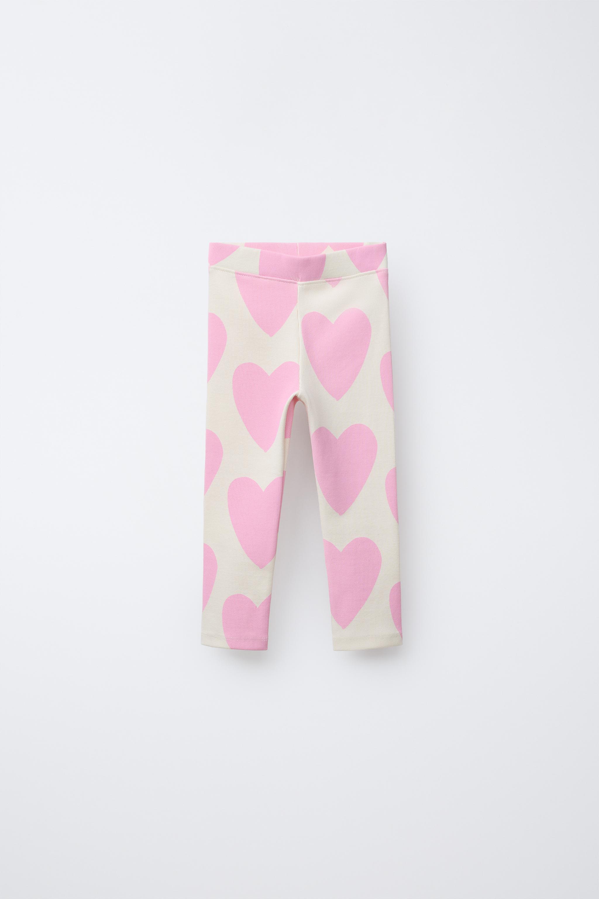 PRINTED RIBBED LEGGINGS