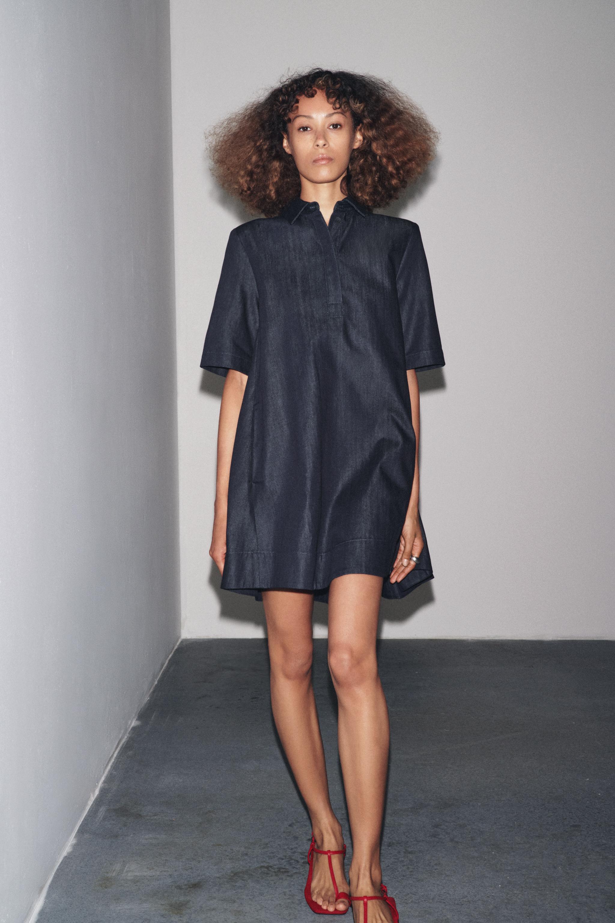 ZW COLLECTION DENIM MINI DRESS