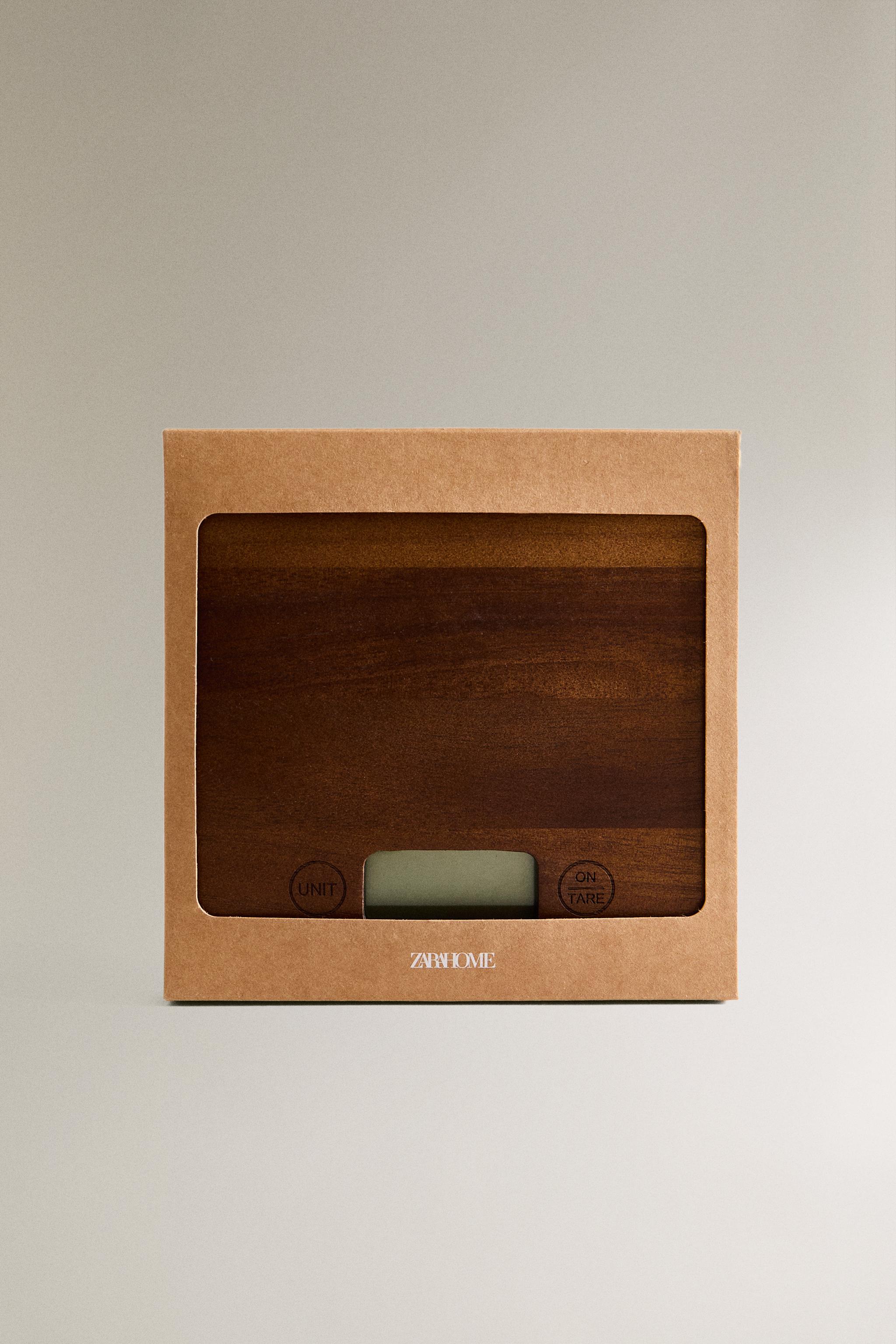 WOODEN KITCHEN SCALE