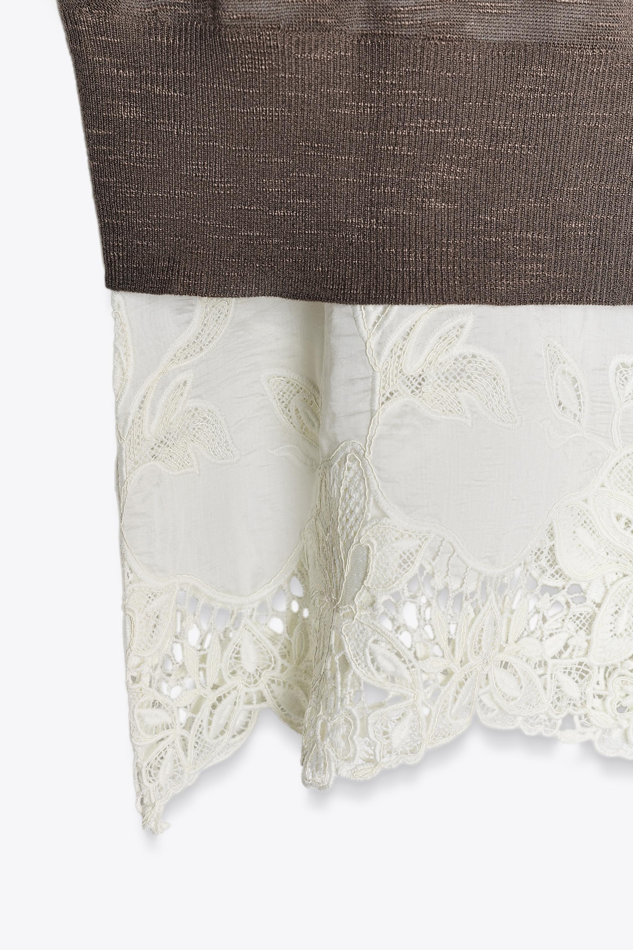 COMBINATION KNIT DRESS