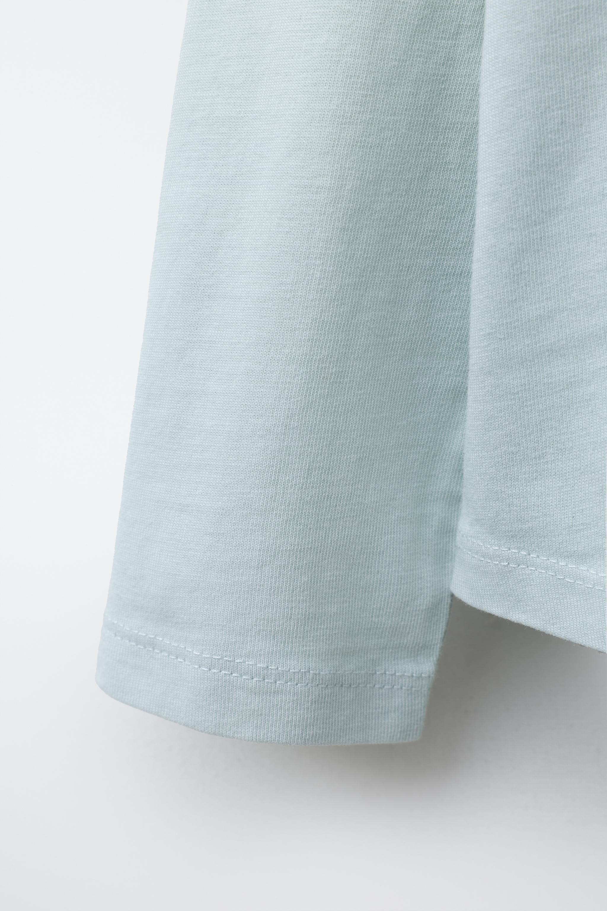 WASHED EFFECT TEXT T-SHIRT